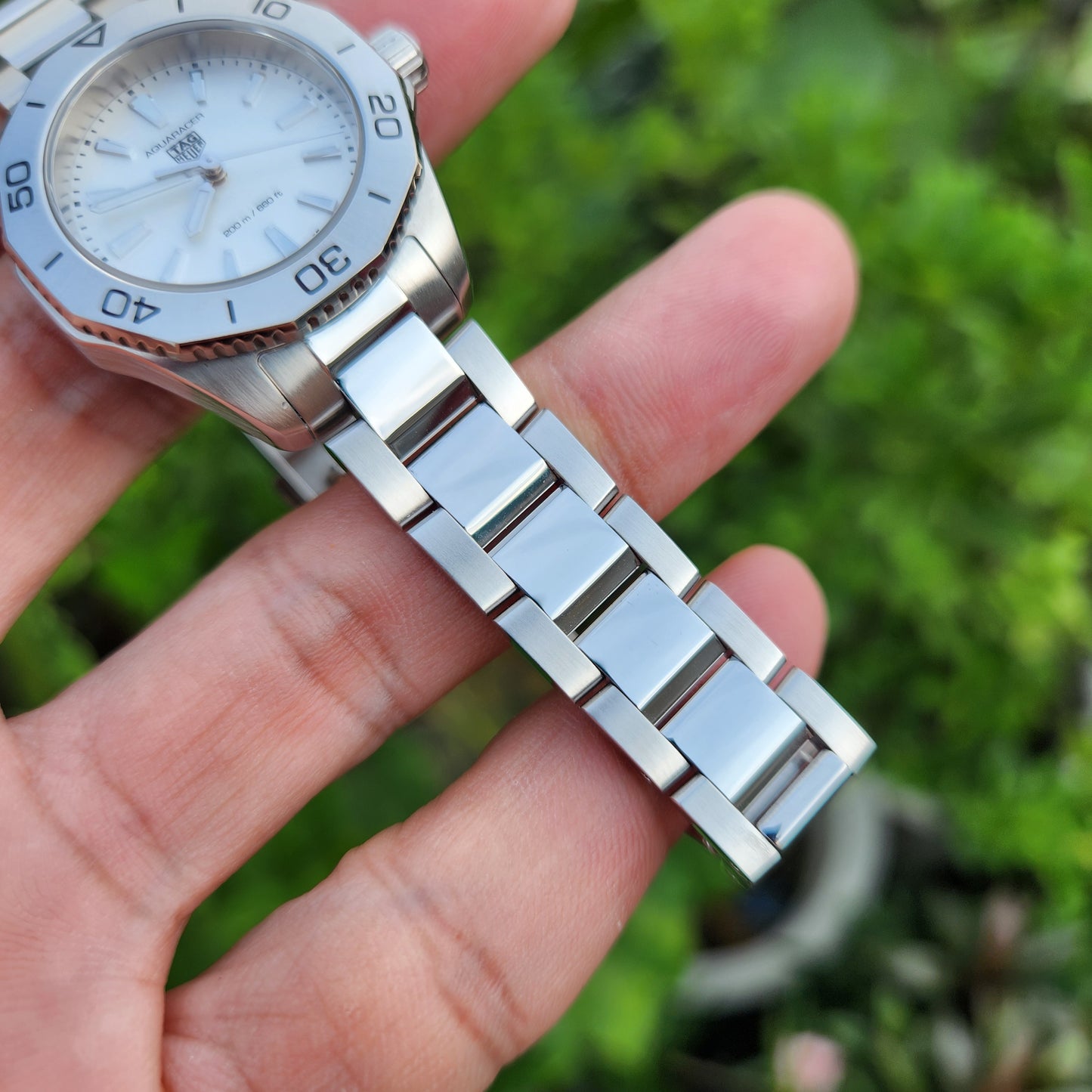 Tag Heuer Ladies Aquaracer Professional White Mother of Pearl Dial 30mm
