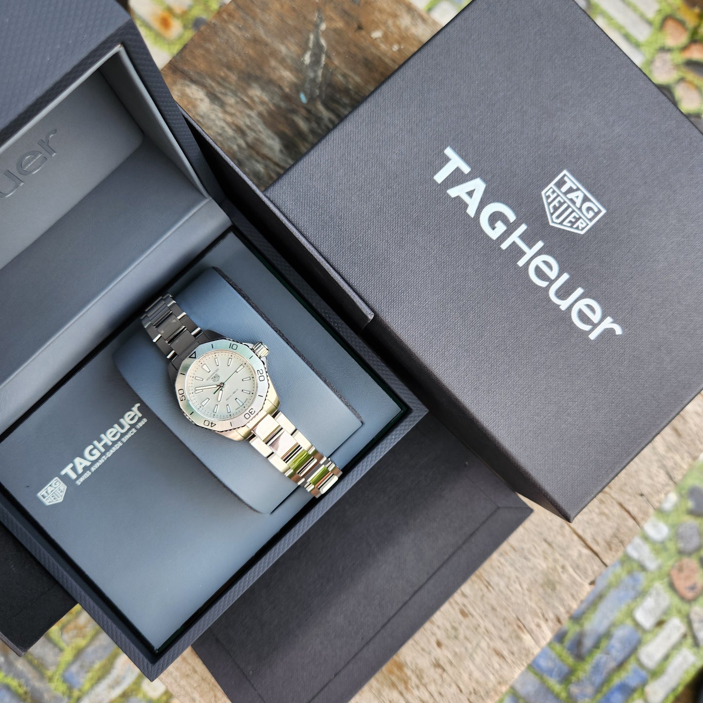 Tag Heuer Ladies Aquaracer Professional White Mother of Pearl Dial 30mm