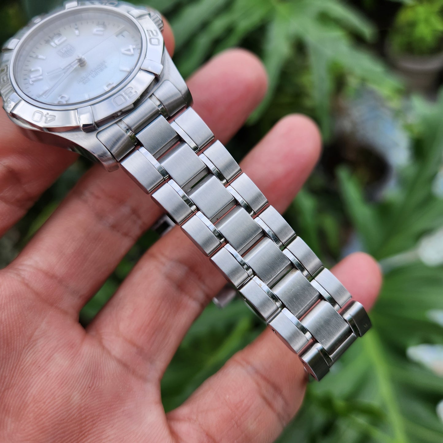 Tag Heuer Ladies Aquaracer Mother of Pearl White Dial 33mm