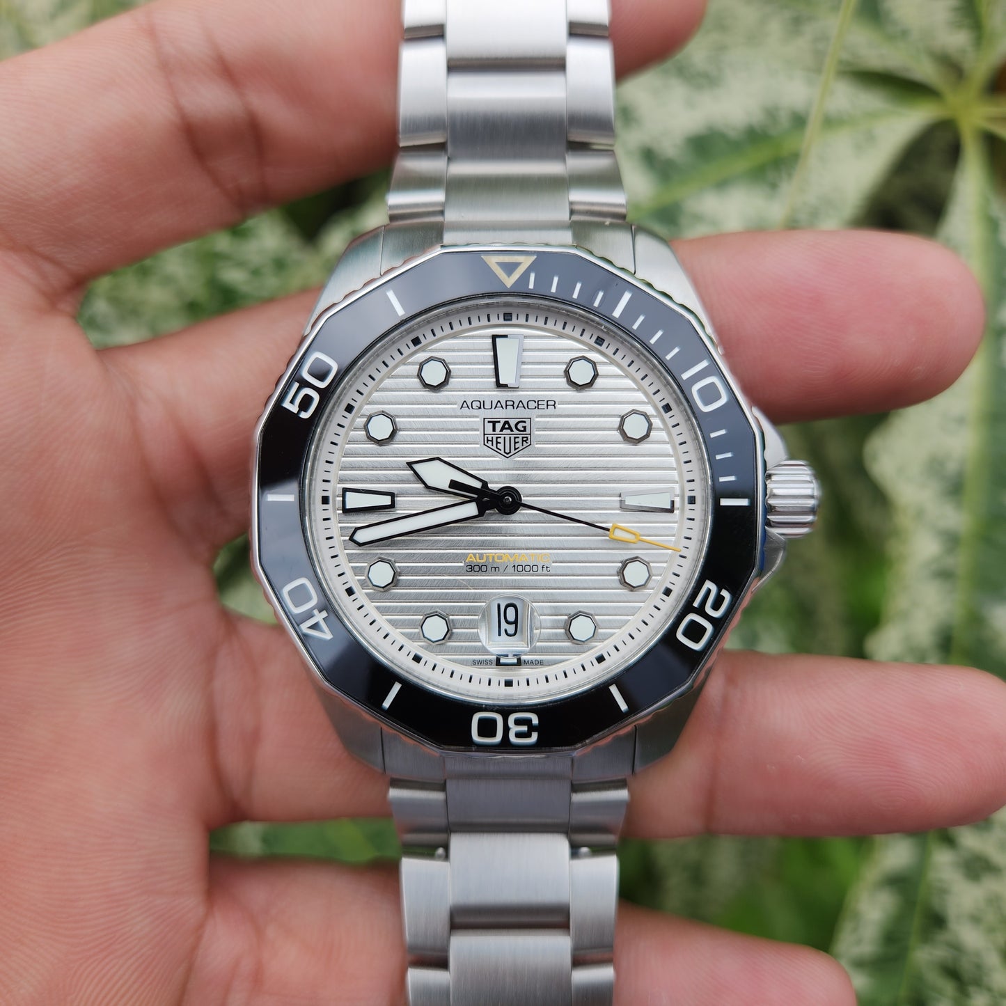 Tag Heuer Aquaracer Professional Calibre 5 Ceramic Bezel Grey Sunray Brushed Dial 43mm - Complete Set