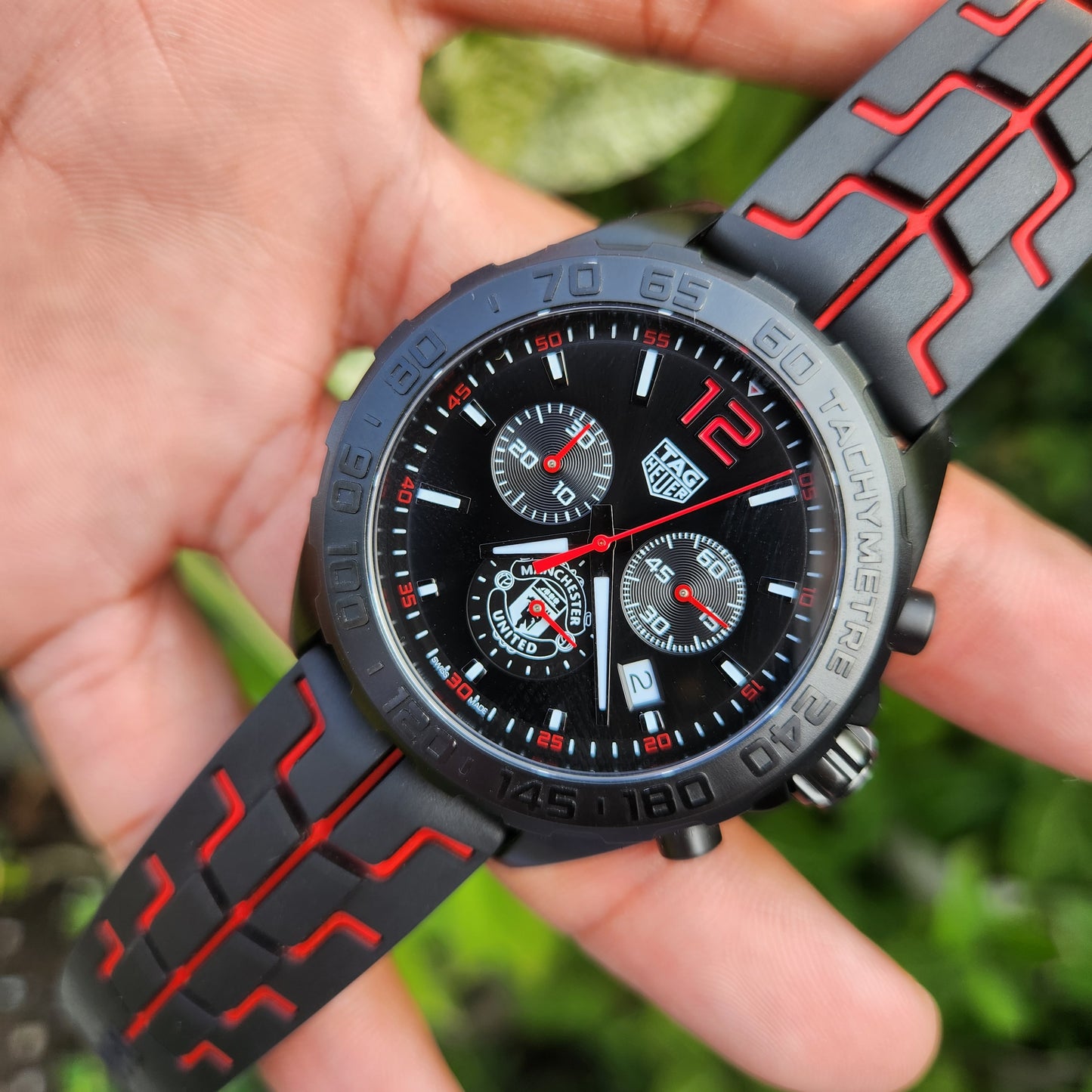 Tag Heuer F1 Chronograph Black PVD Manchester United Edition 43mm - Complete Set
