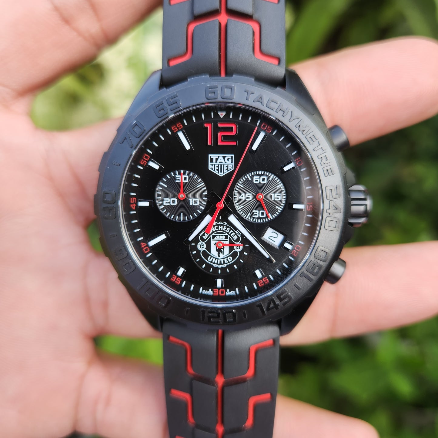 Tag Heuer F1 Chronograph Black PVD Manchester United Edition 43mm - Complete Set