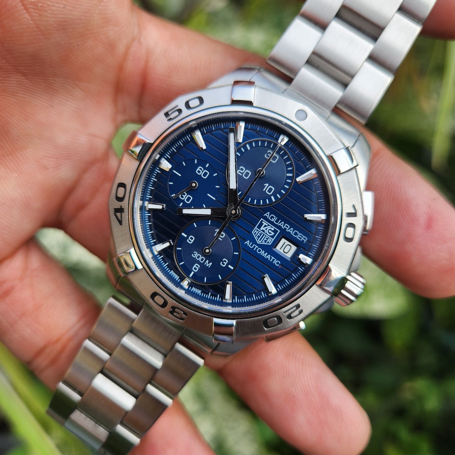 Tag Heuer Aquaracer Chronograph Calibre 16 Blue Dial 43mm