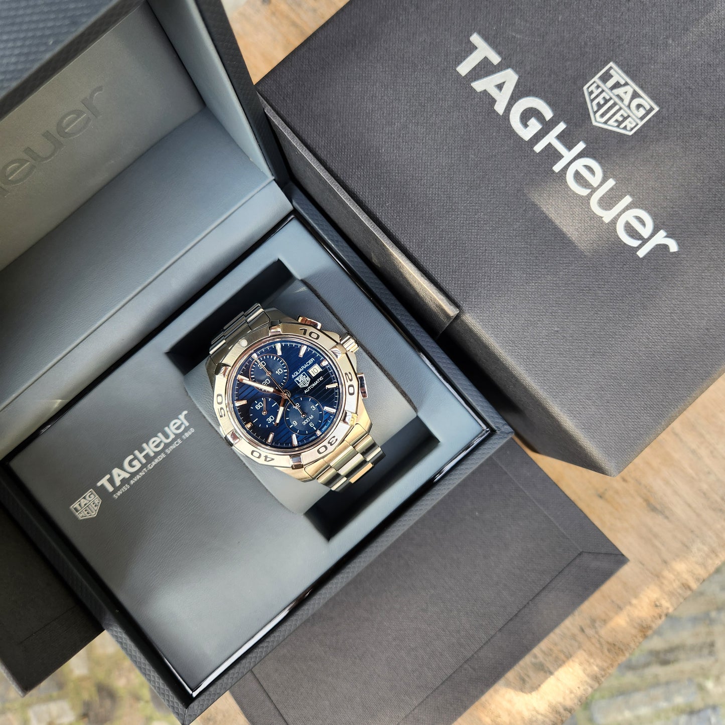 Tag Heuer Aquaracer Chronograph Calibre 16 Blue Dial 43mm