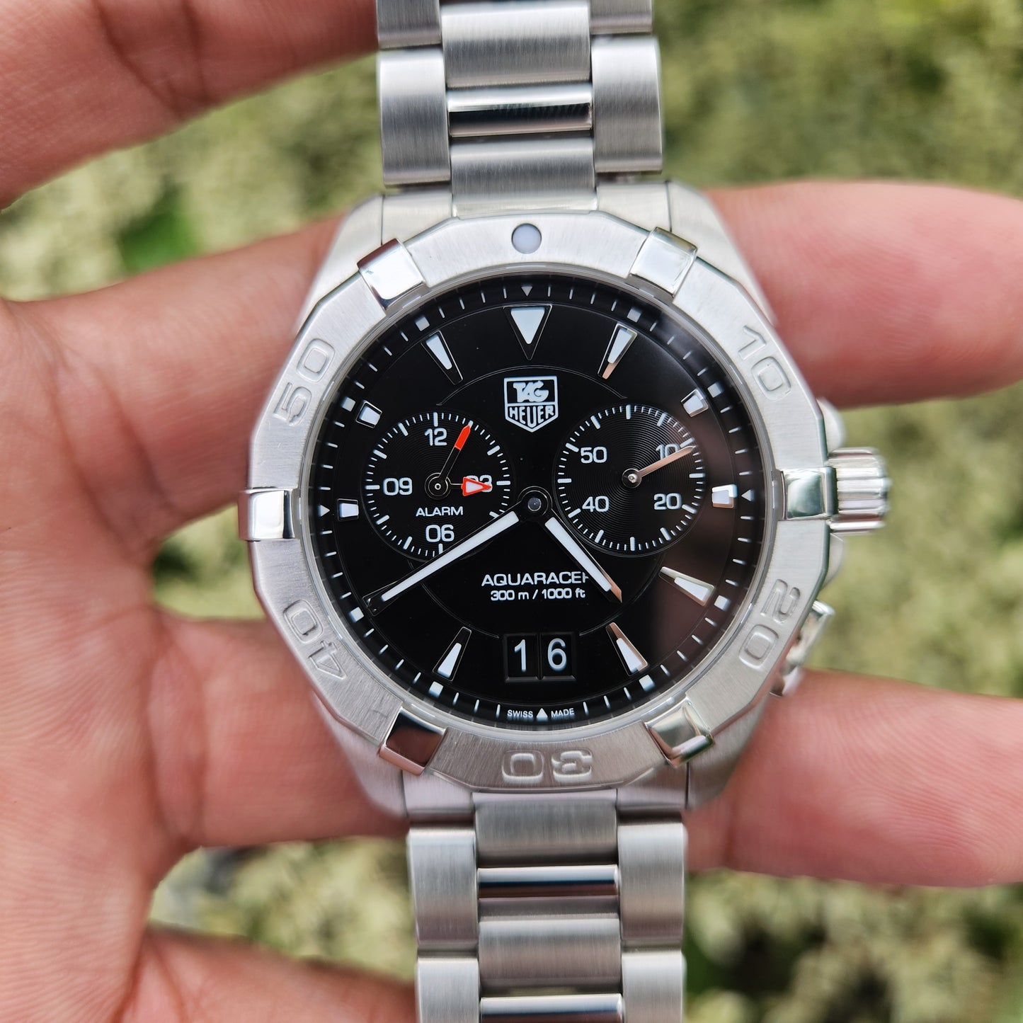 Tag Heuer Aquaracer Alarm Black Dial 41mm