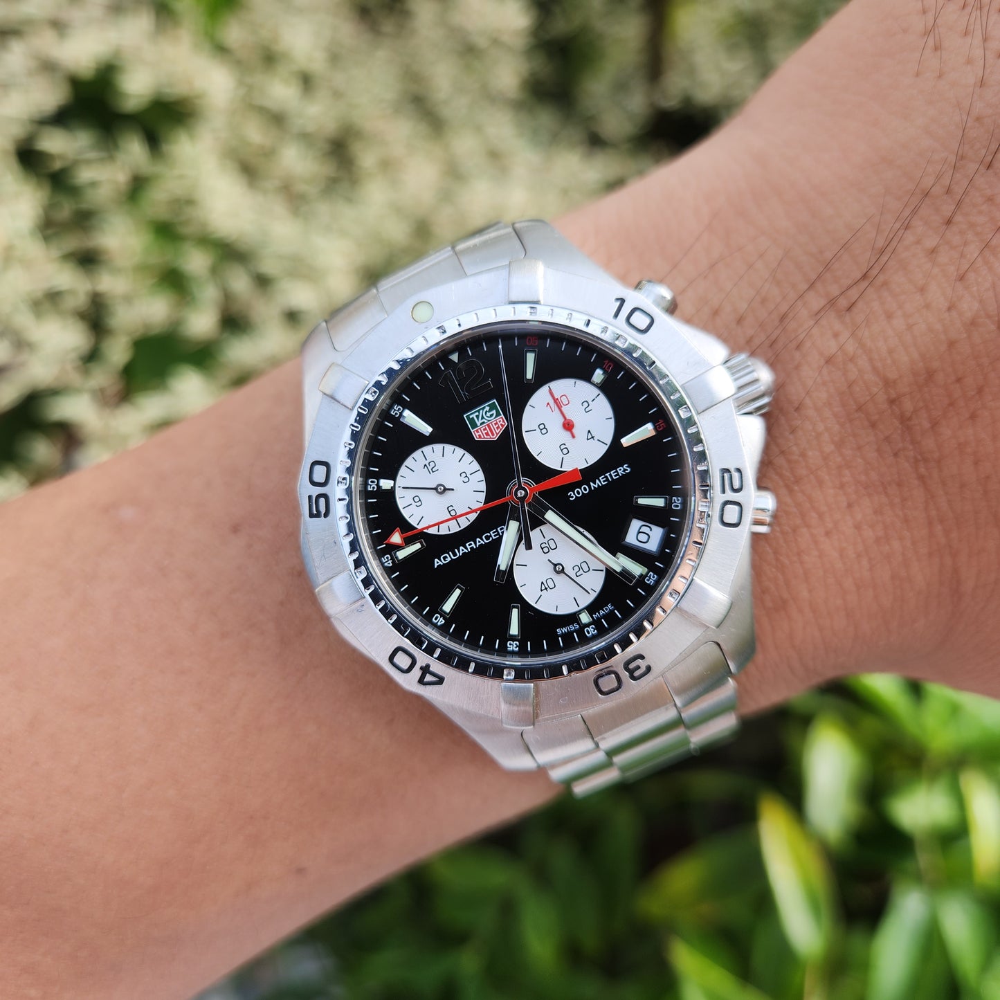 Tag Heuer Aquaracer Chronograph Black Dial 41mm