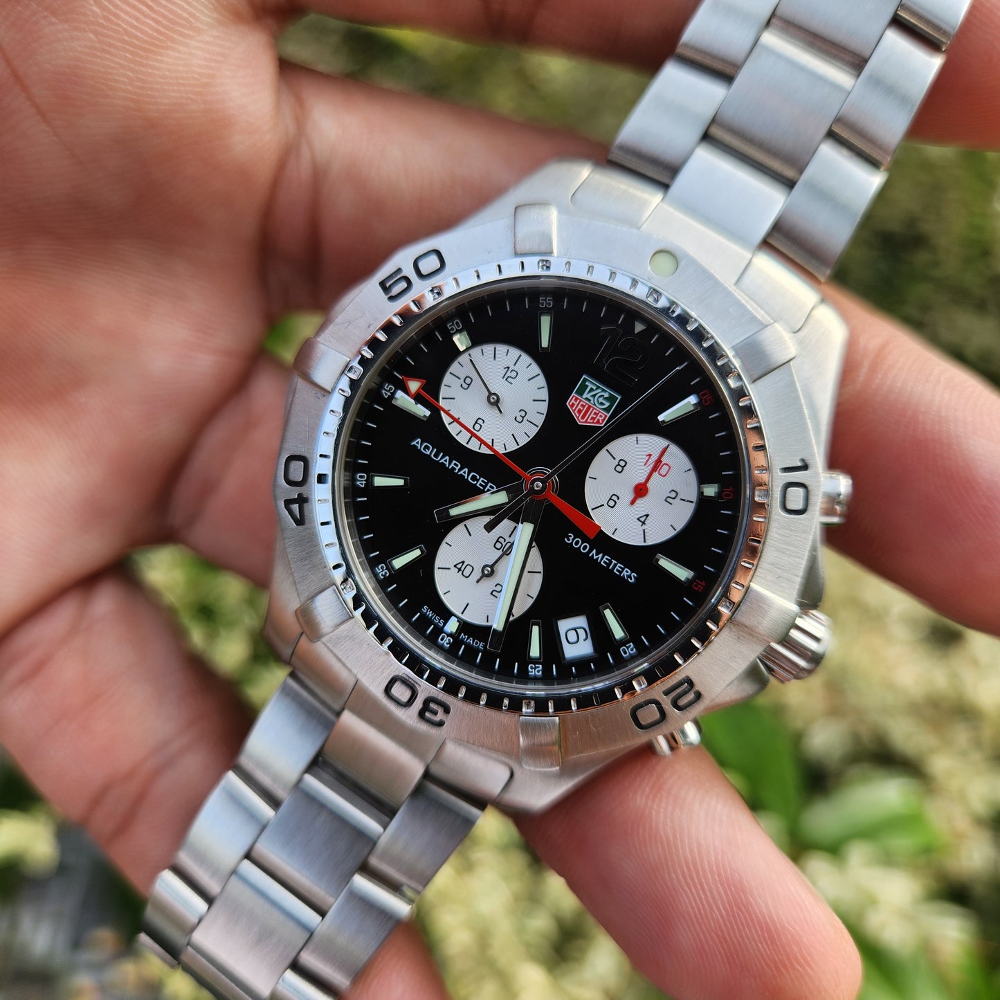 Tag Heuer Aquaracer Chronograph Black Dial 41mm