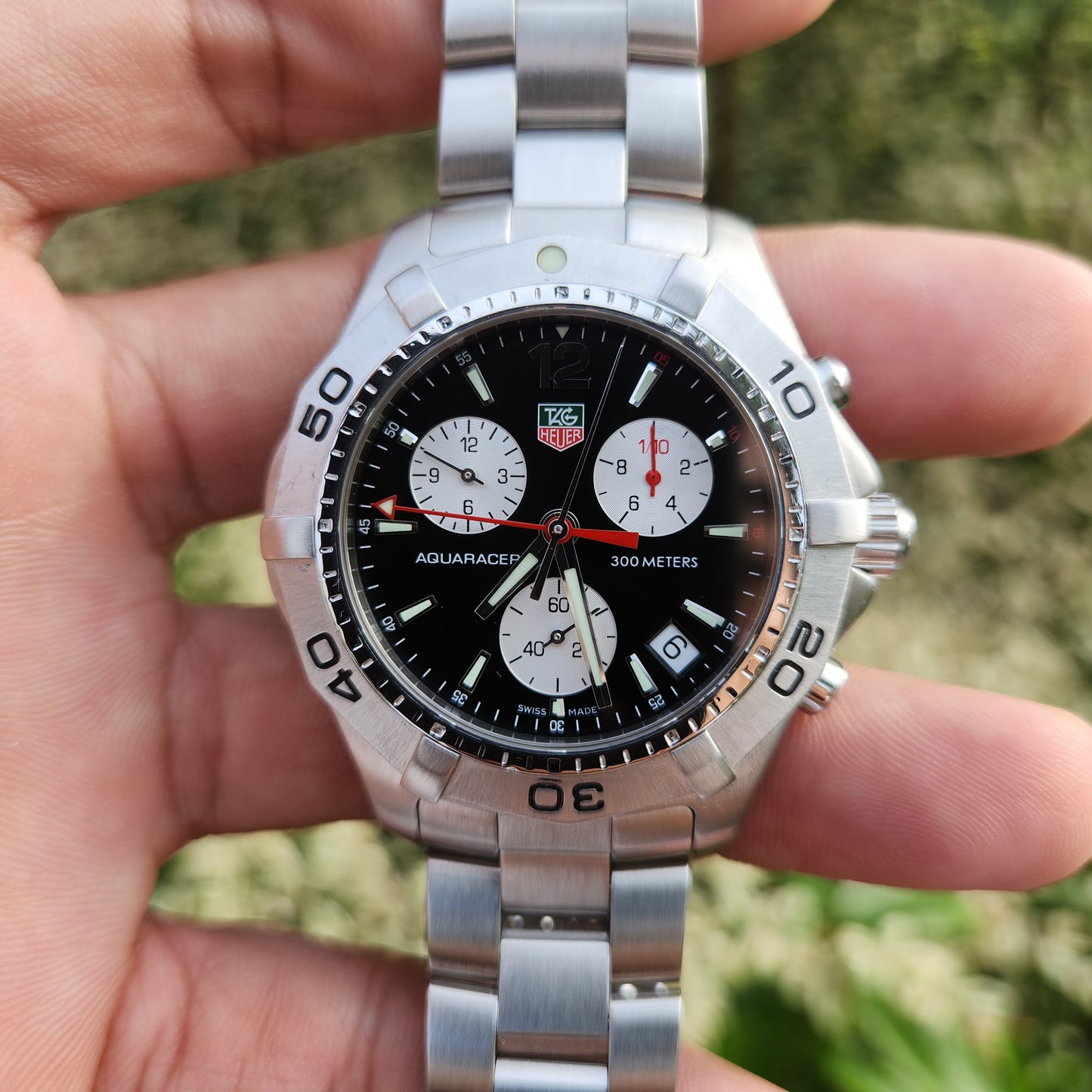 Tag Heuer Aquaracer Chronograph Black Dial 41mm