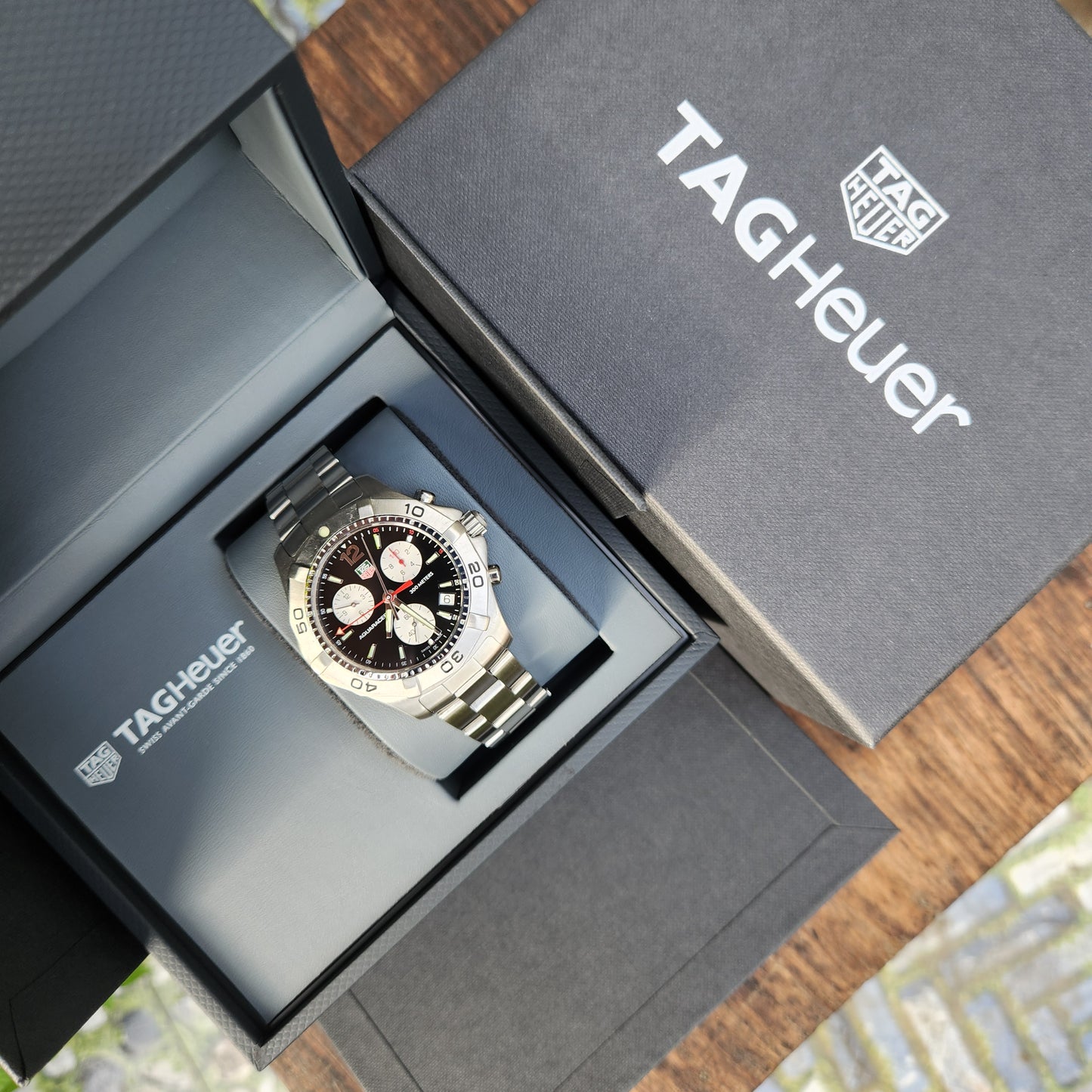Tag Heuer Aquaracer Chronograph Black Dial 41mm