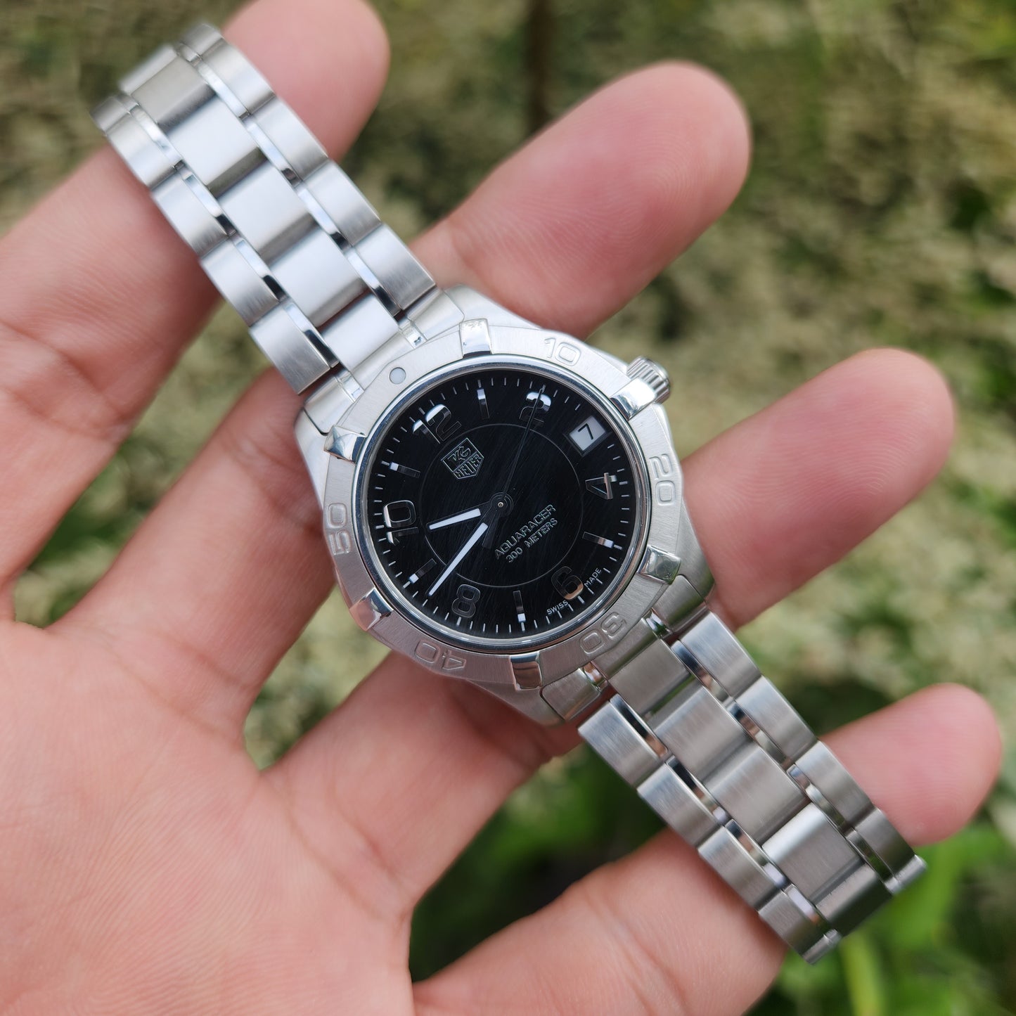 Tag Heuer Ladies Aquaracer Black Dial 33mm - Complete Set