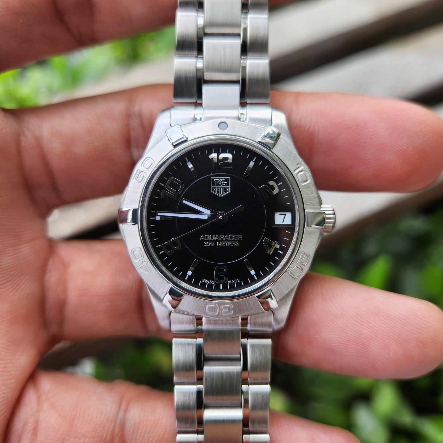 Tag Heuer Ladies Aquaracer Black Dial 33mm - Complete Set