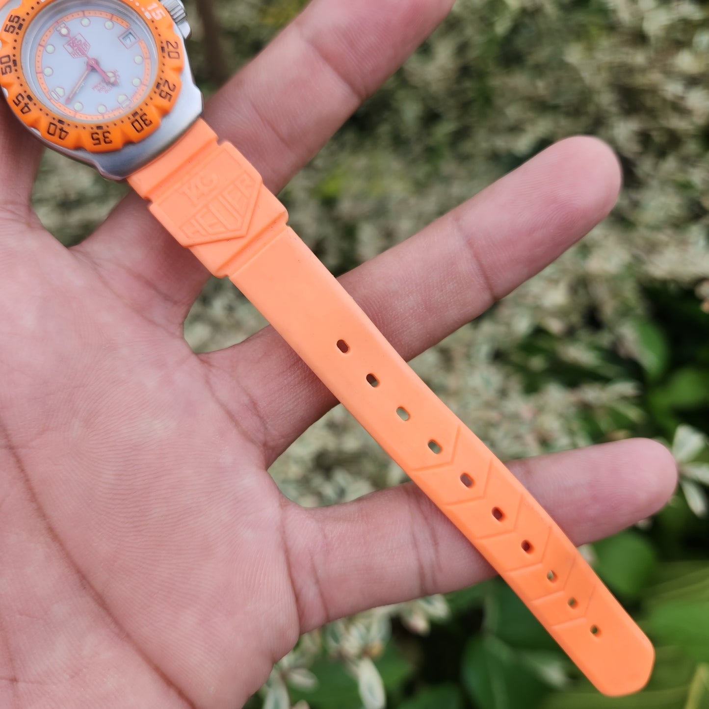 Tag Heuer Ladies F1 Classic 28mm - White and Orange Accent Dial