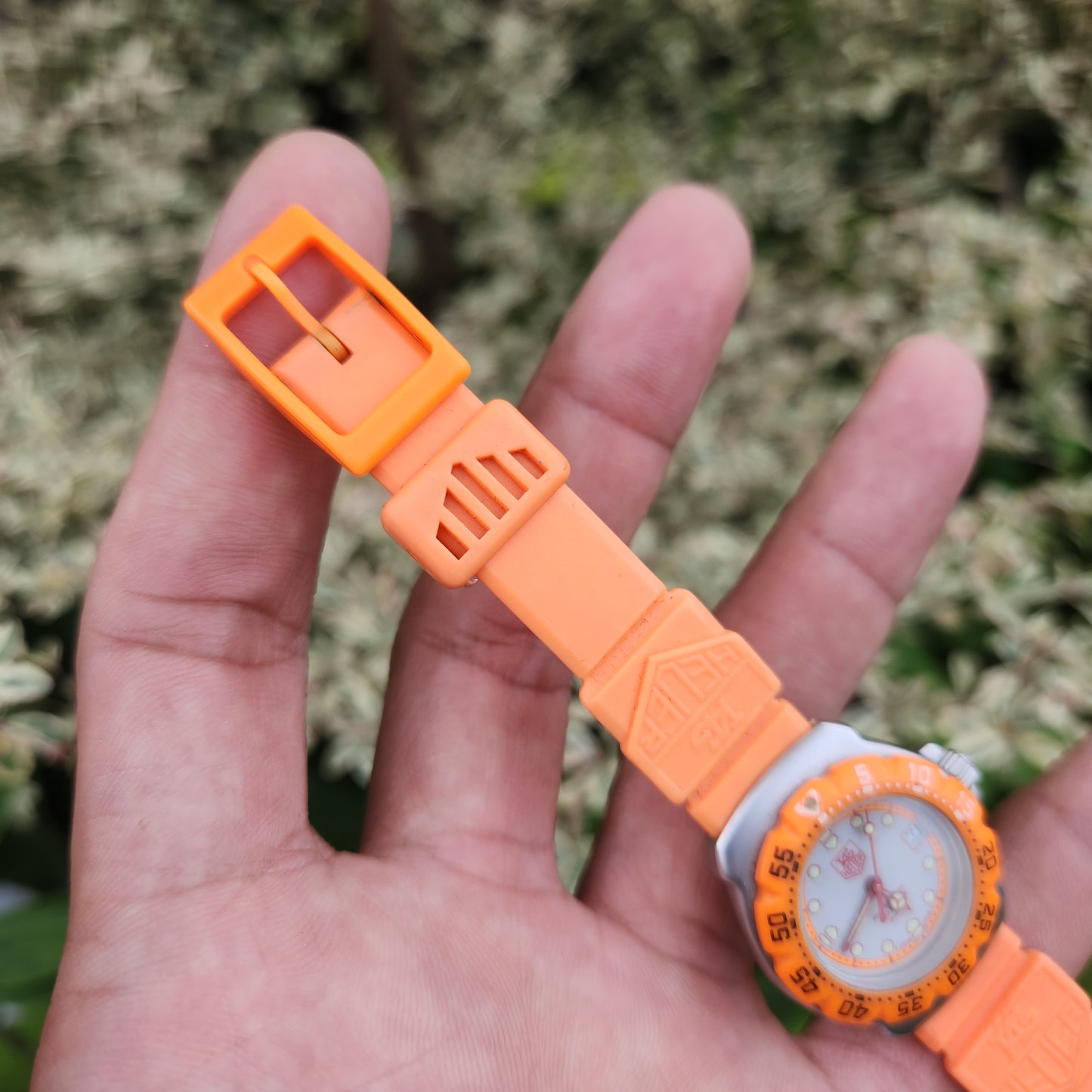 Tag Heuer Ladies F1 Classic 28mm - White and Orange Accent Dial