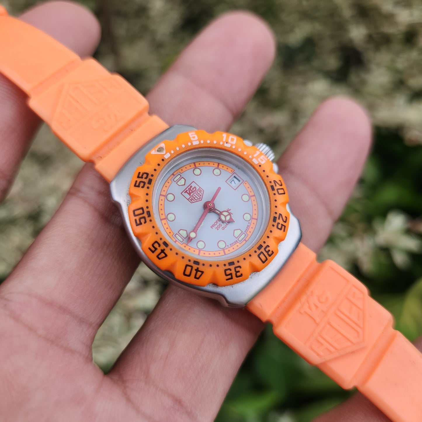 Tag Heuer Ladies F1 Classic 28mm - White and Orange Accent Dial