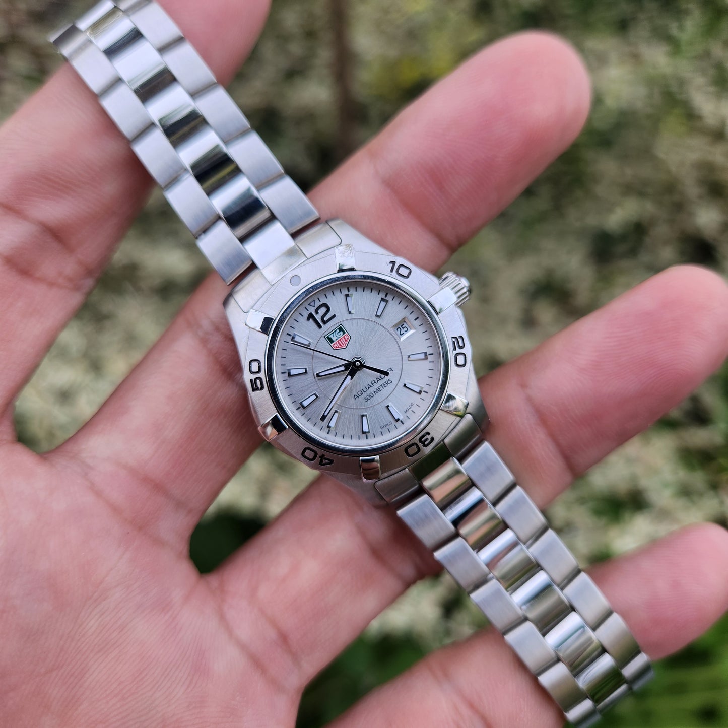 Tag Heuer Ladies Aquaracer Silver Dial 27mm