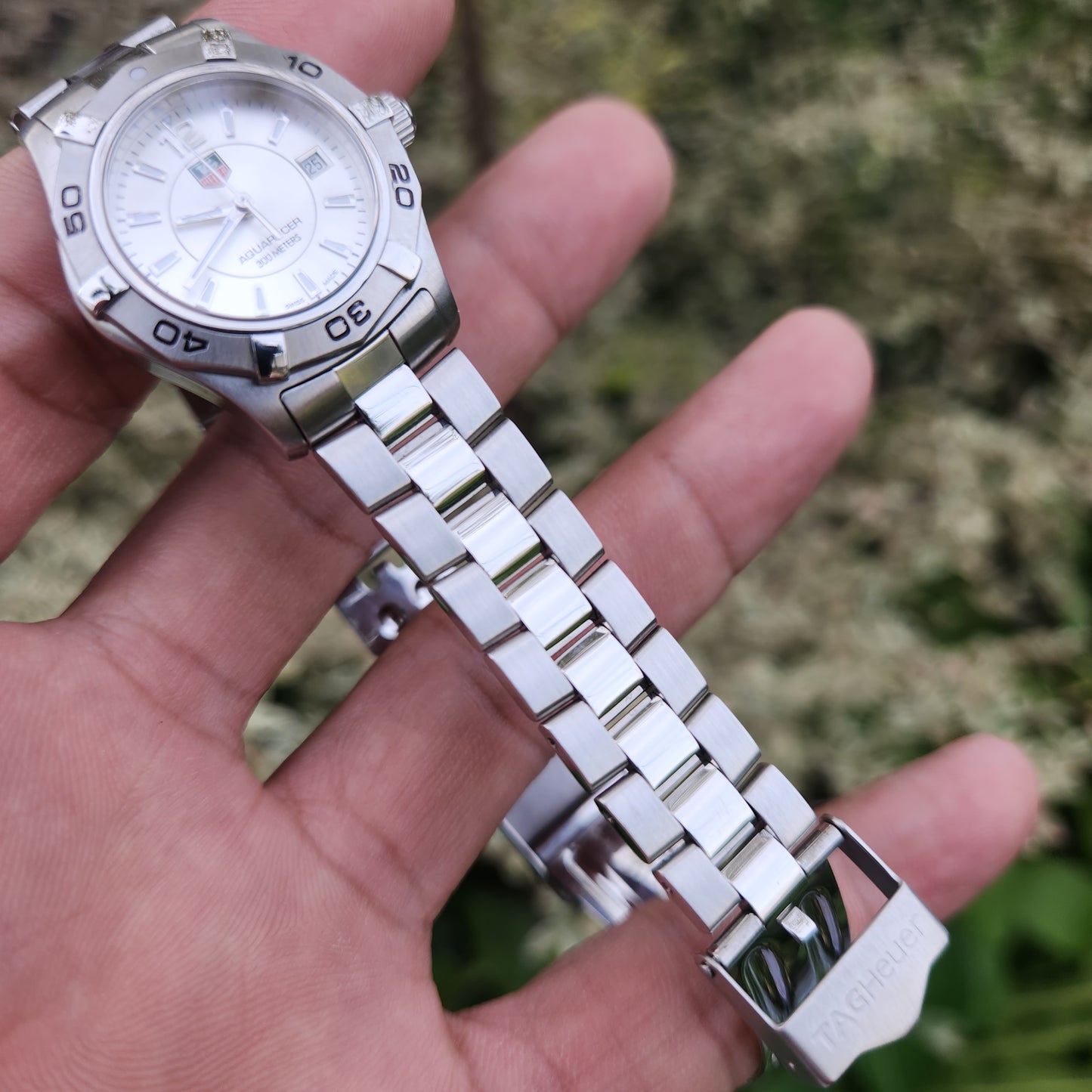 Tag Heuer Ladies Aquaracer Silver Dial 27mm
