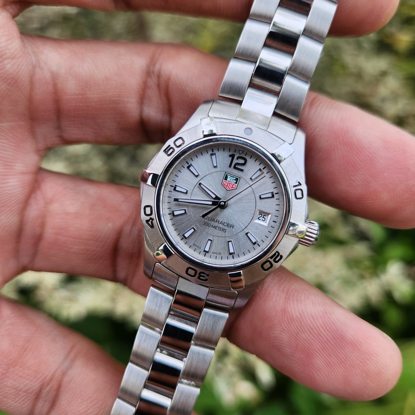 Tag Heuer Ladies Aquaracer Silver Dial 27mm