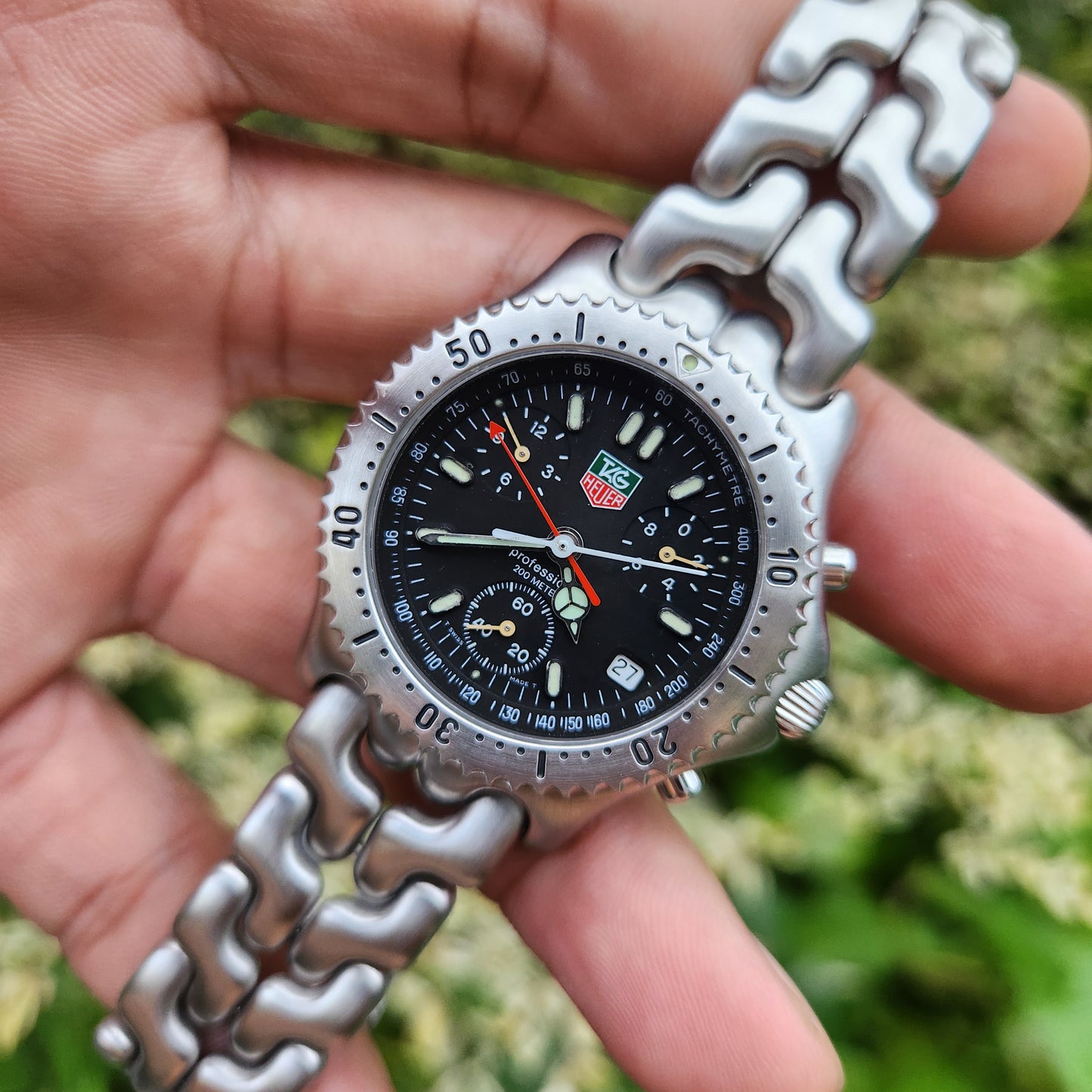 Tag Heuer S/EL Chronograph Black Dial 39mm