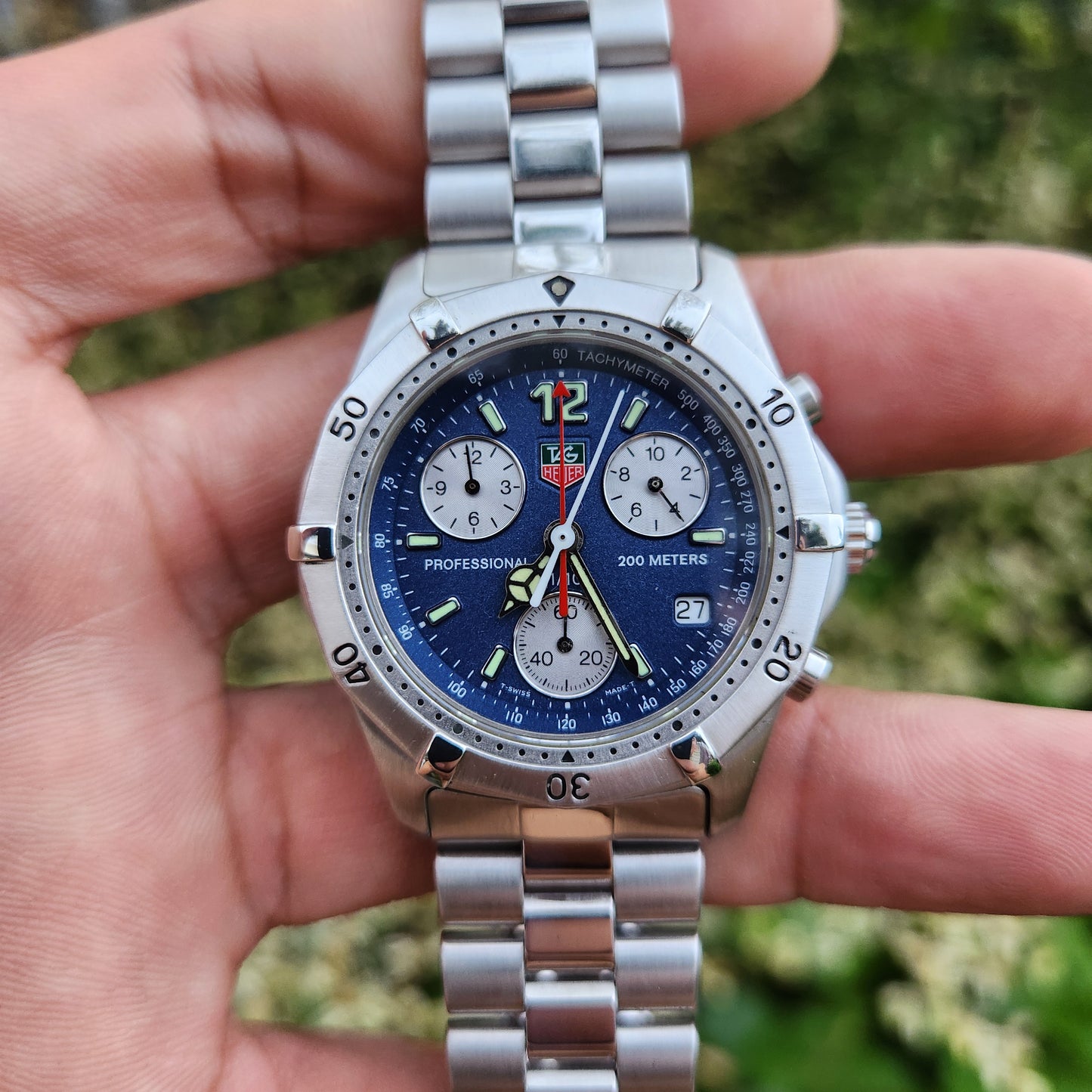 Tag Heuer Professional Chronograph 38mm Blue Dial