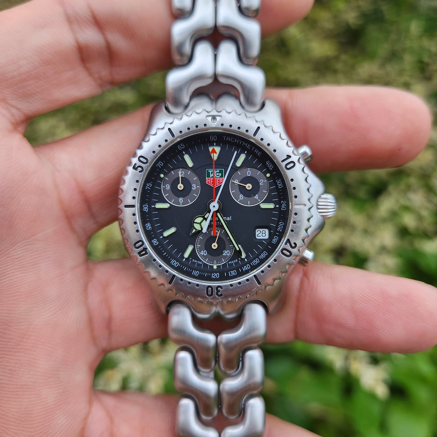 Tag Heuer S/EL Chronograph Black Dial 39mm