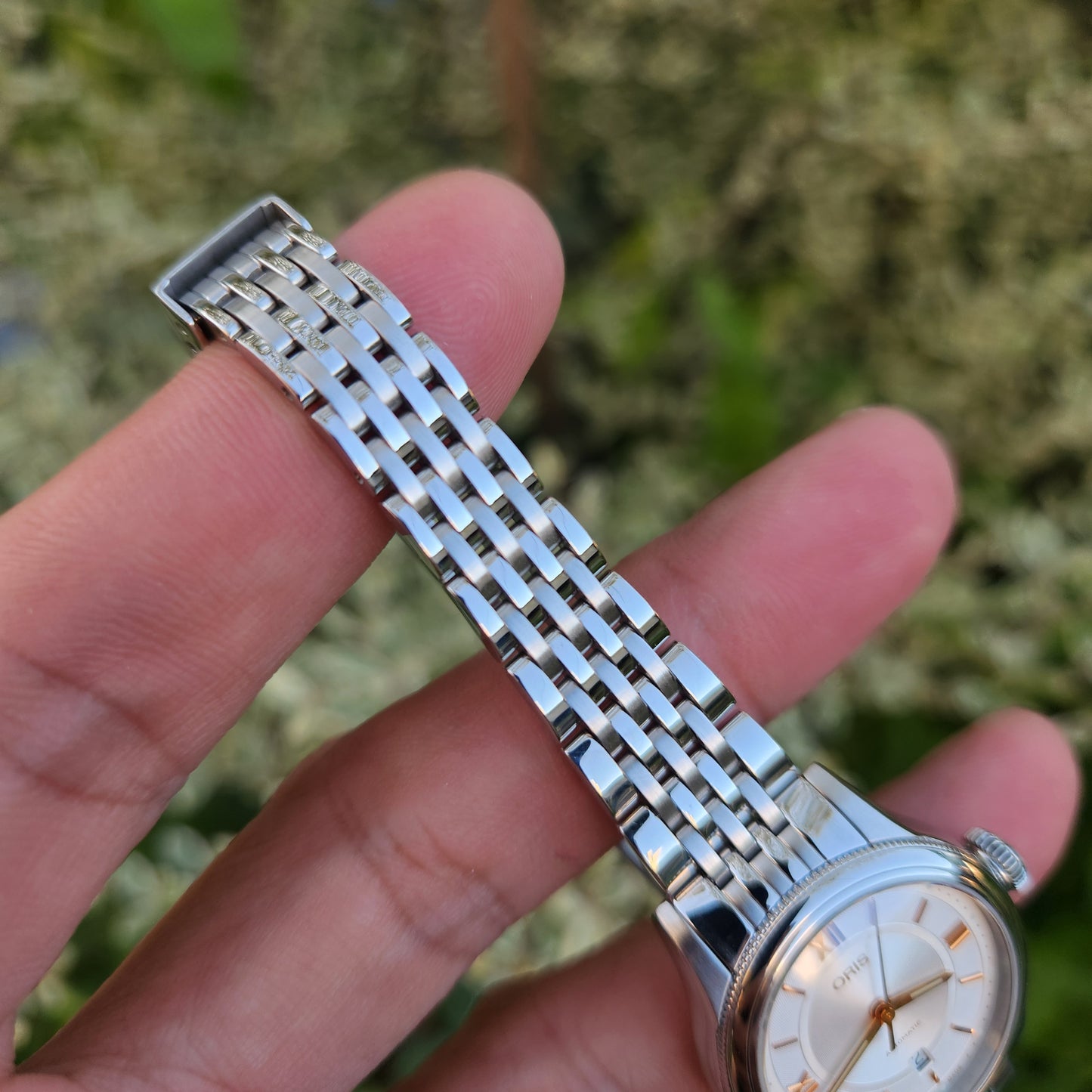 Oris Ladies Classic Date Rose Gold Indeces Silver/Grey Dial 29mm Automatic
