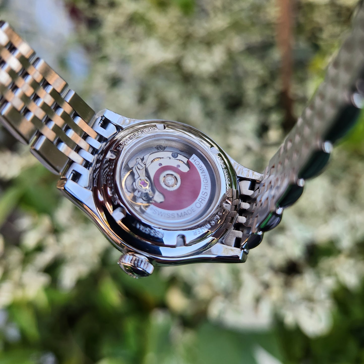 Oris Ladies Classic Date Rose Gold Indeces Silver/Grey Dial 29mm Automatic