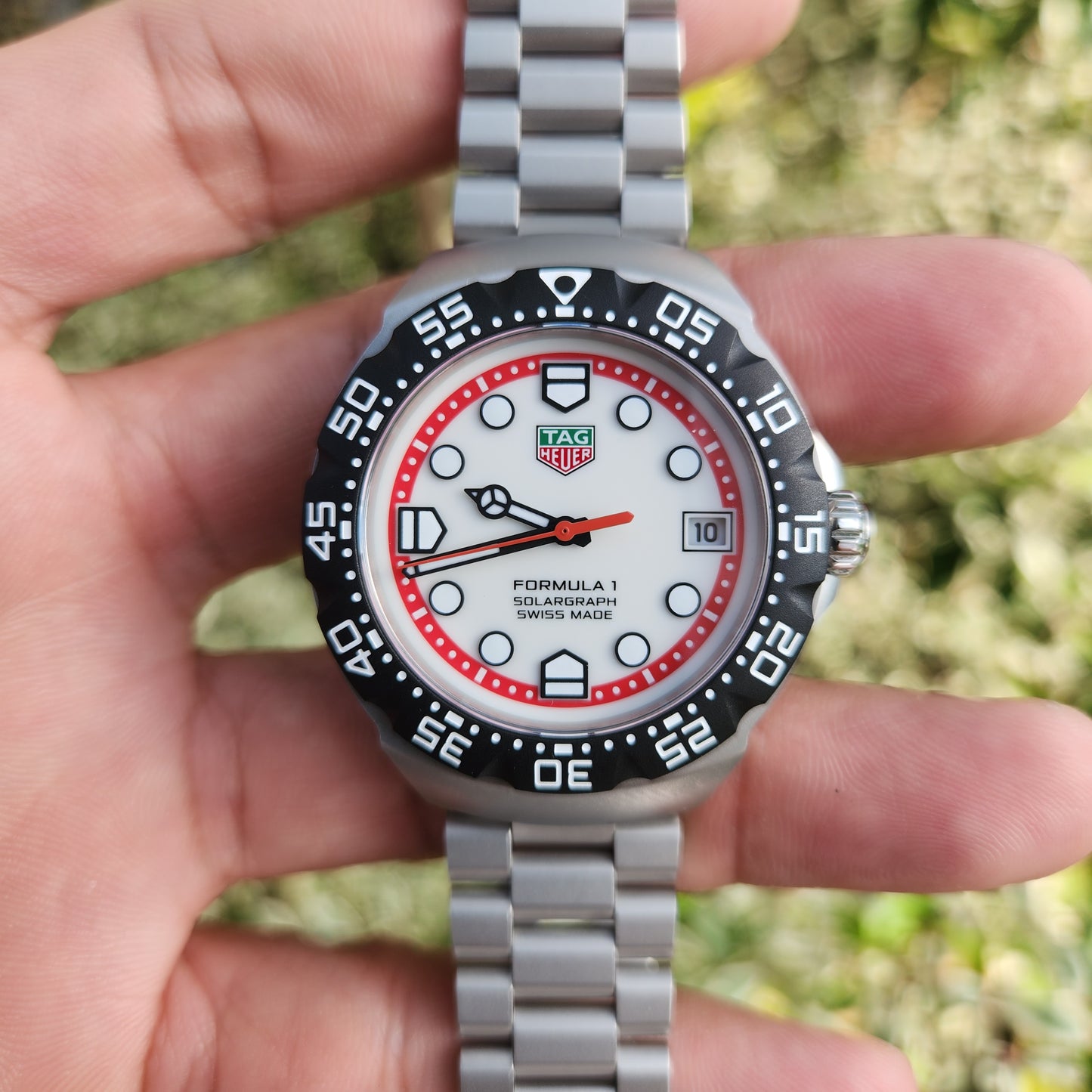 Tag Heuer F1 SolarGraph White Dial 38mm - Complete Set (Brand New)