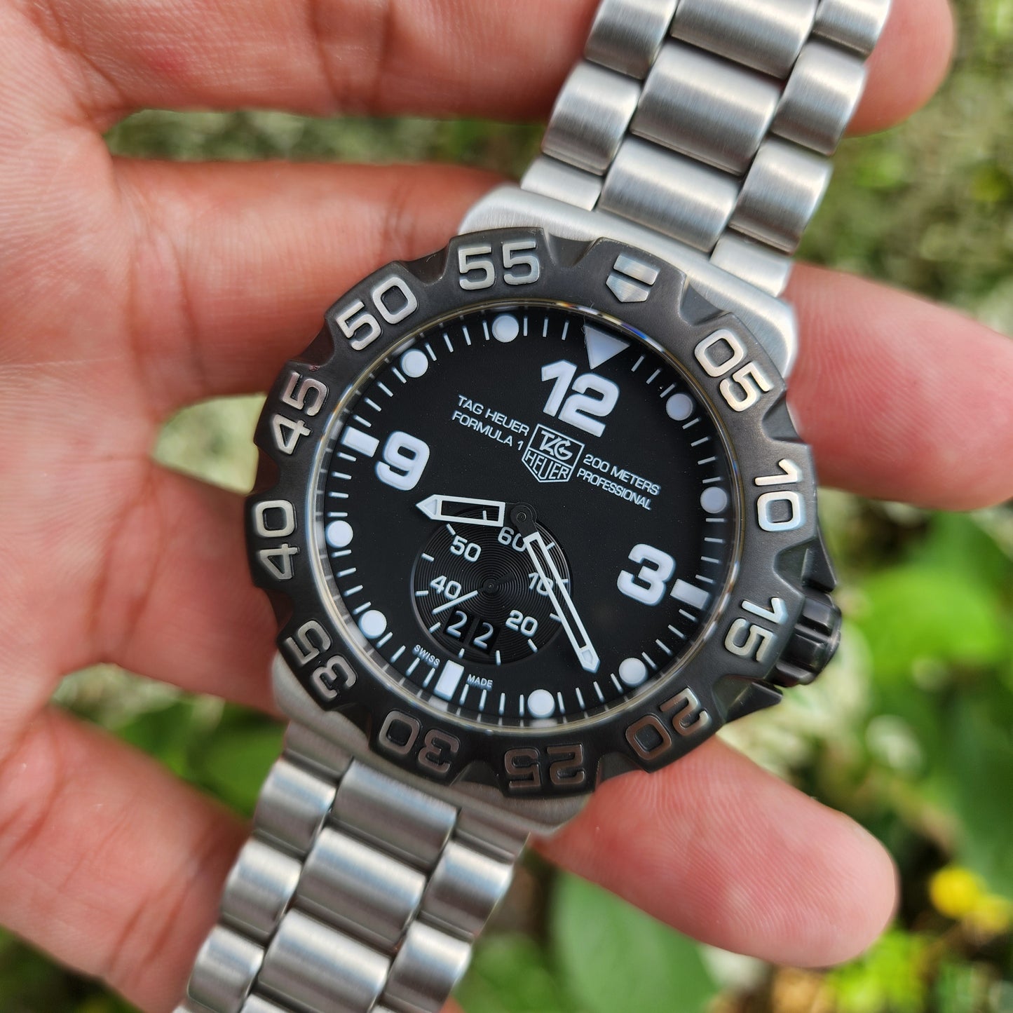 Tag Heuer F1 Grande Date Black Dial 44mm