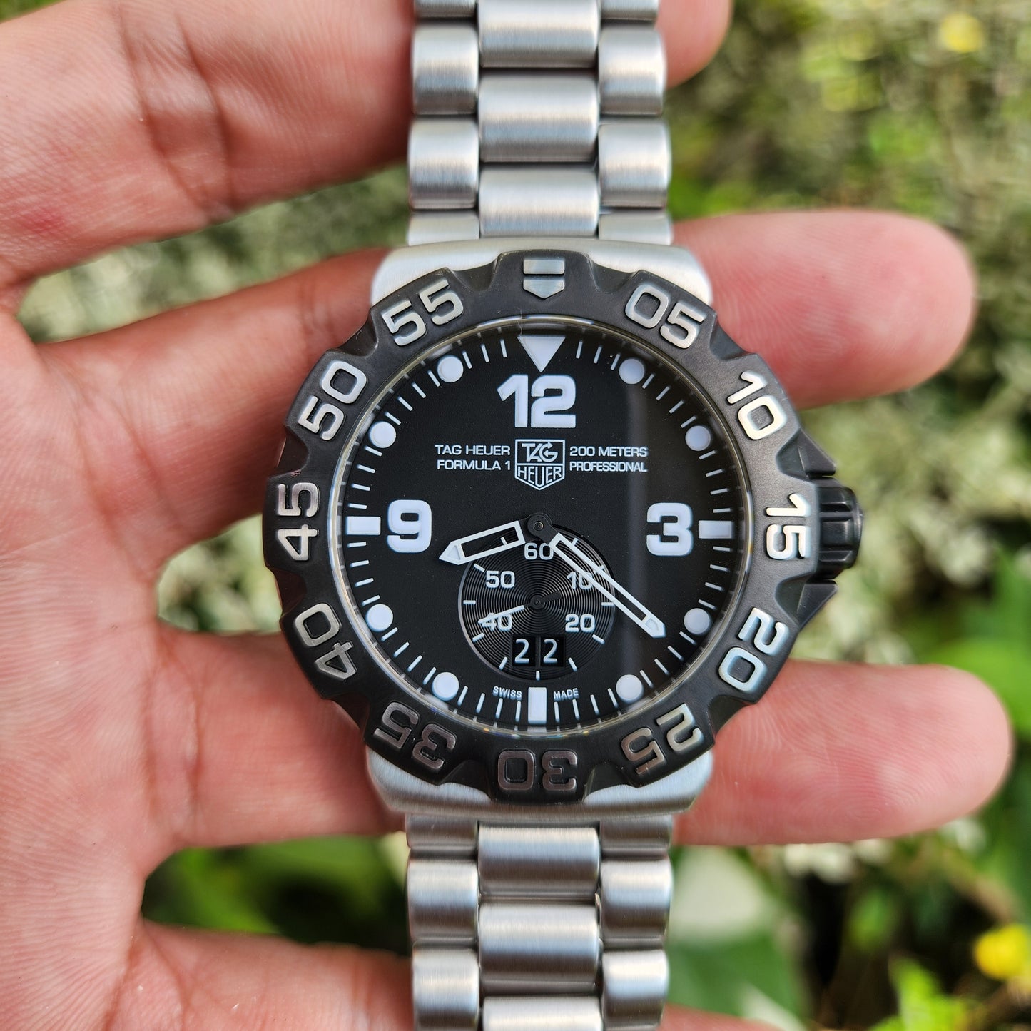 Tag Heuer F1 Grande Date Black Dial 44mm