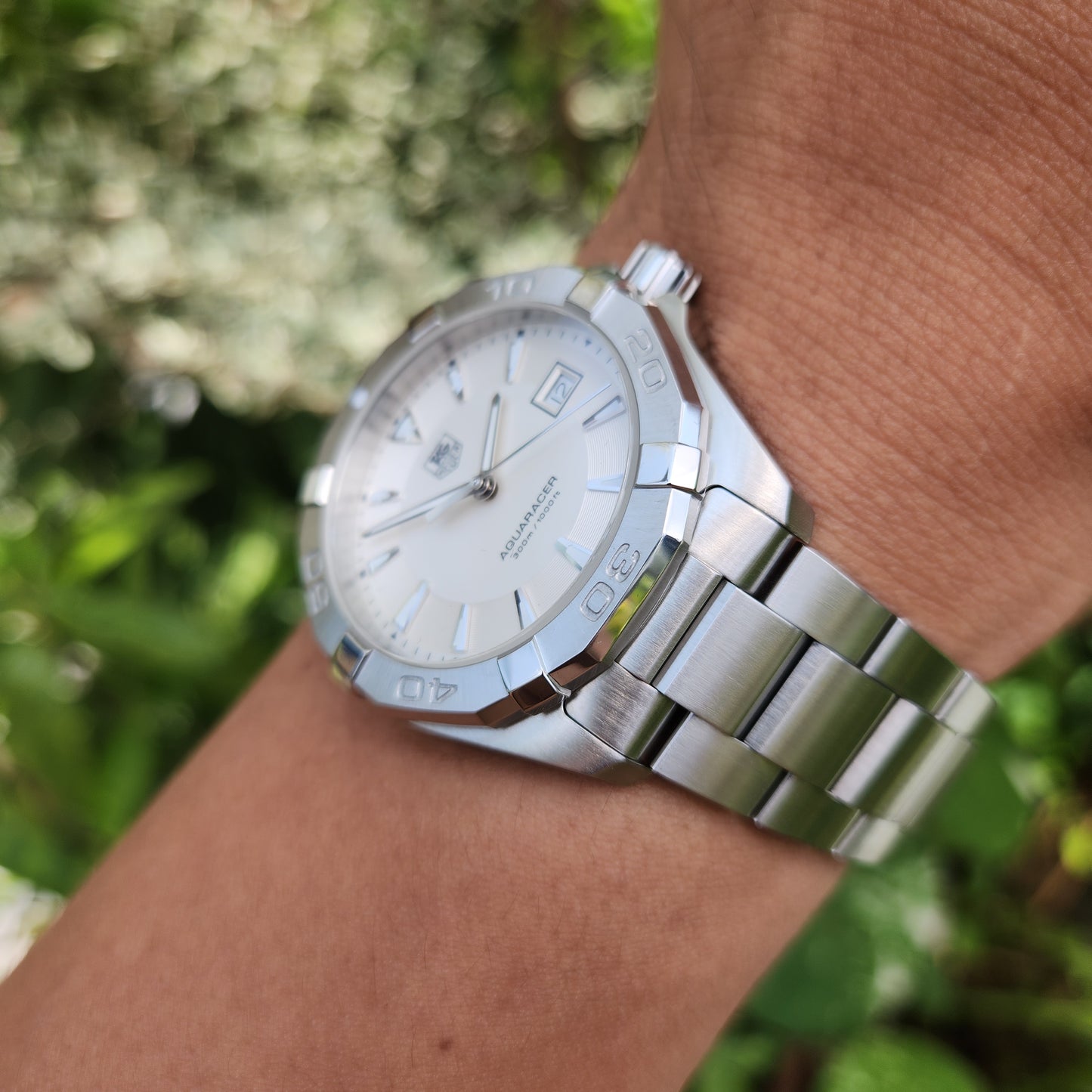 Tag Heuer Aquaracer 300M White Dial 41mm - Complete Set
