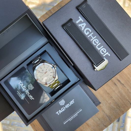 Tag Heuer Aquaracer 300M White Dial 41mm - Complete Set