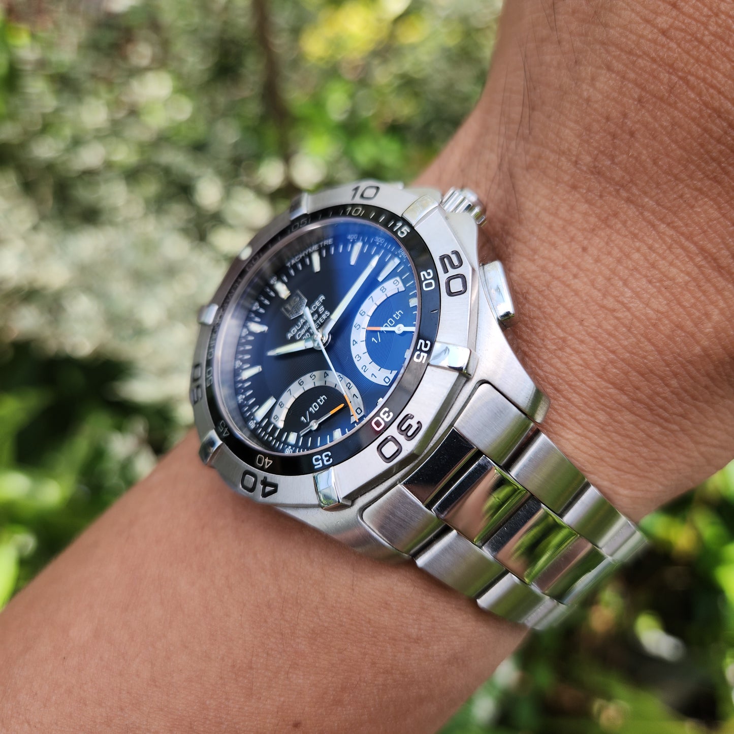 Tag Heuer Aquaracer Caliber S Chronograph Black Dial 43mm