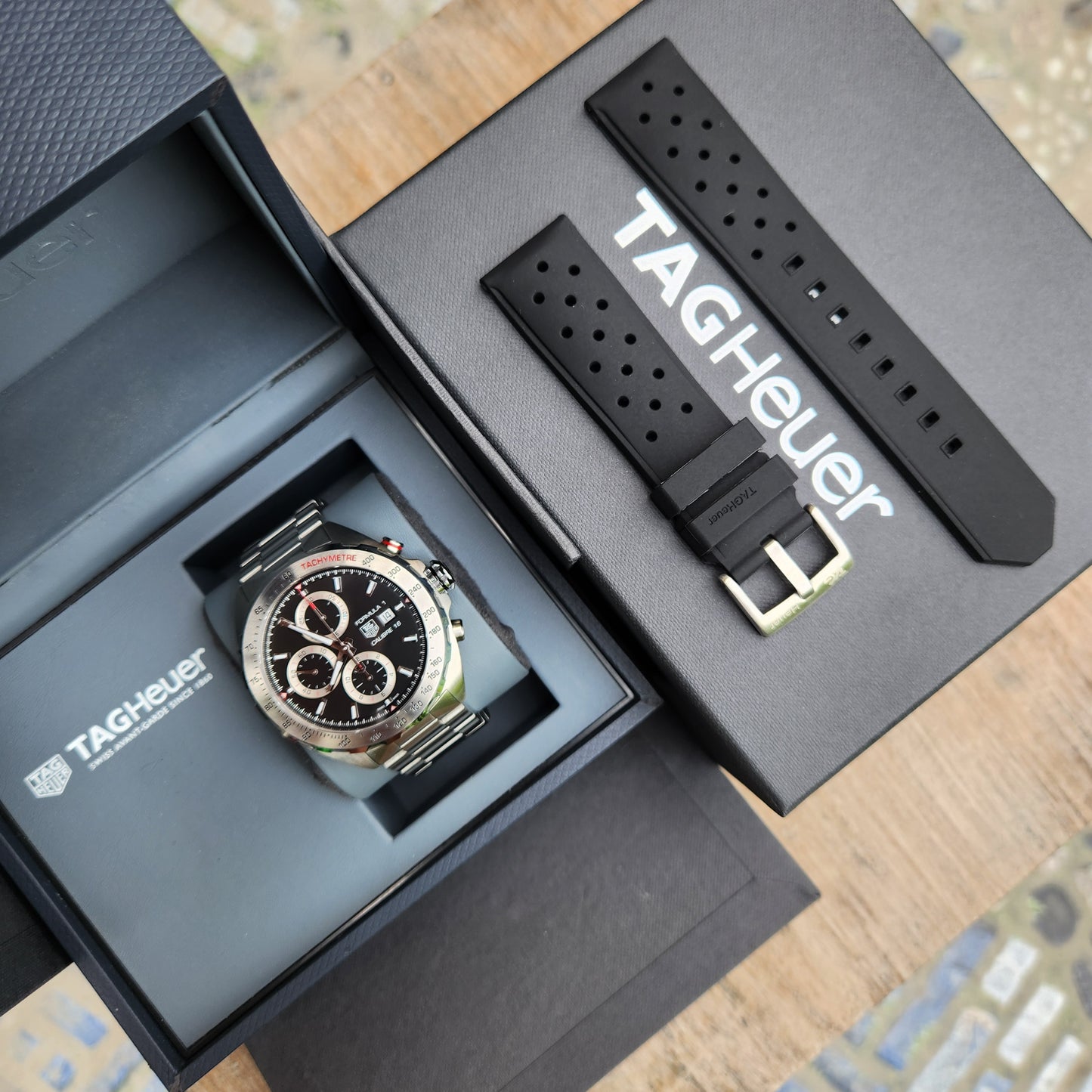 Tag Heuer F1 Chronograph Calibre 16 Black Dial 44mm