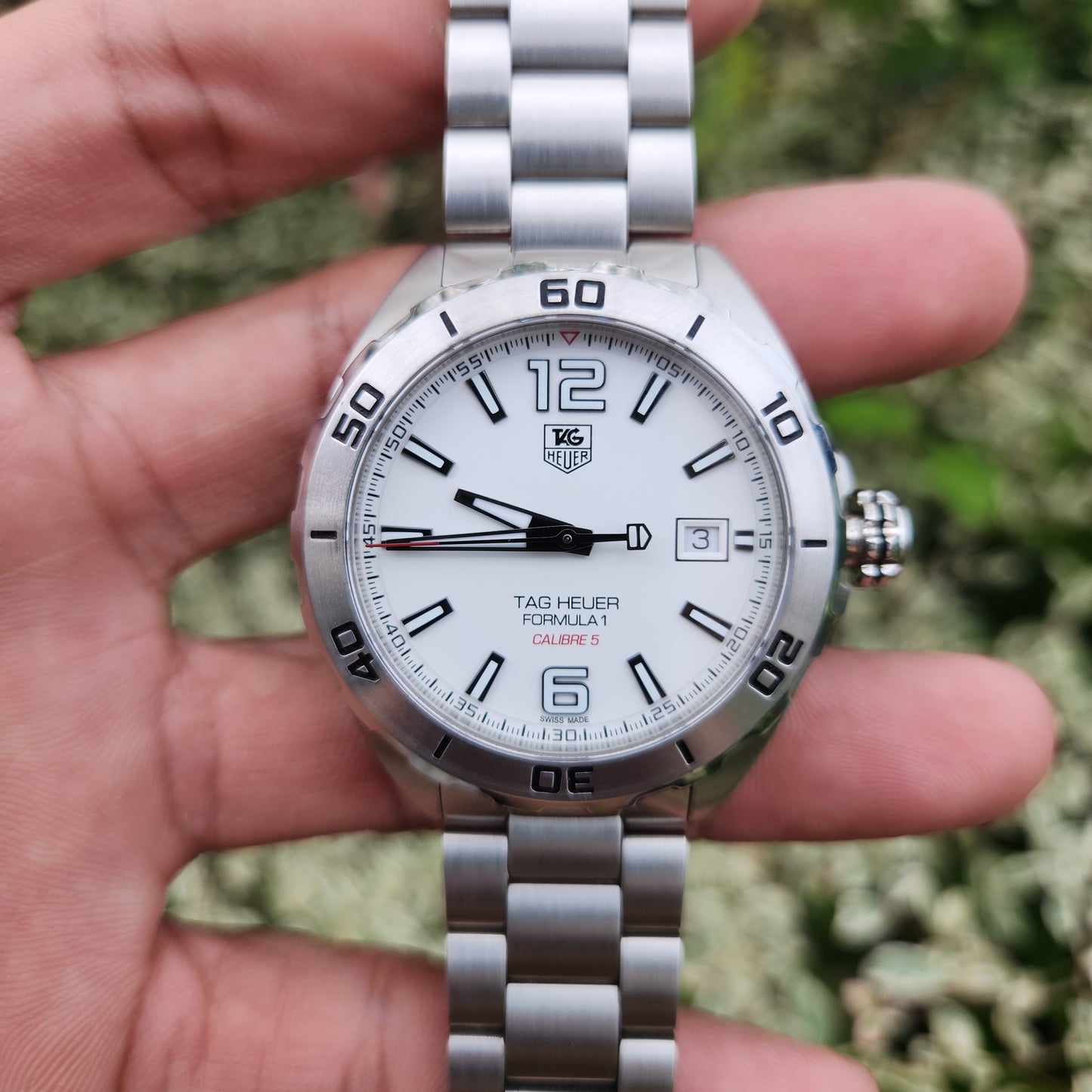 Tag Heuer F1 Calibre 5 White Dial 41mm - Complete Set