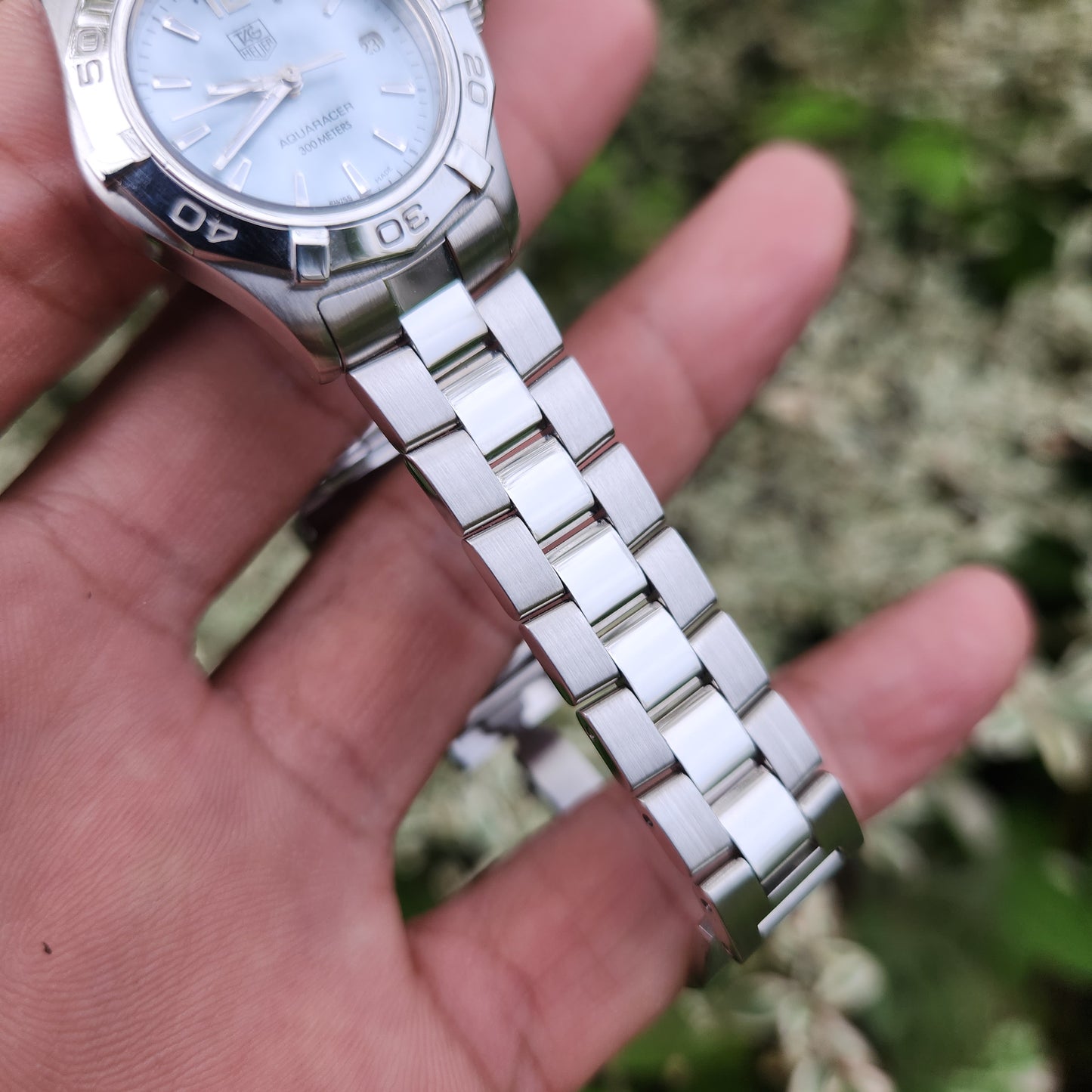 Tag Heuer Ladies Aquaracer Blue Mother of Pearl Dial 27mm