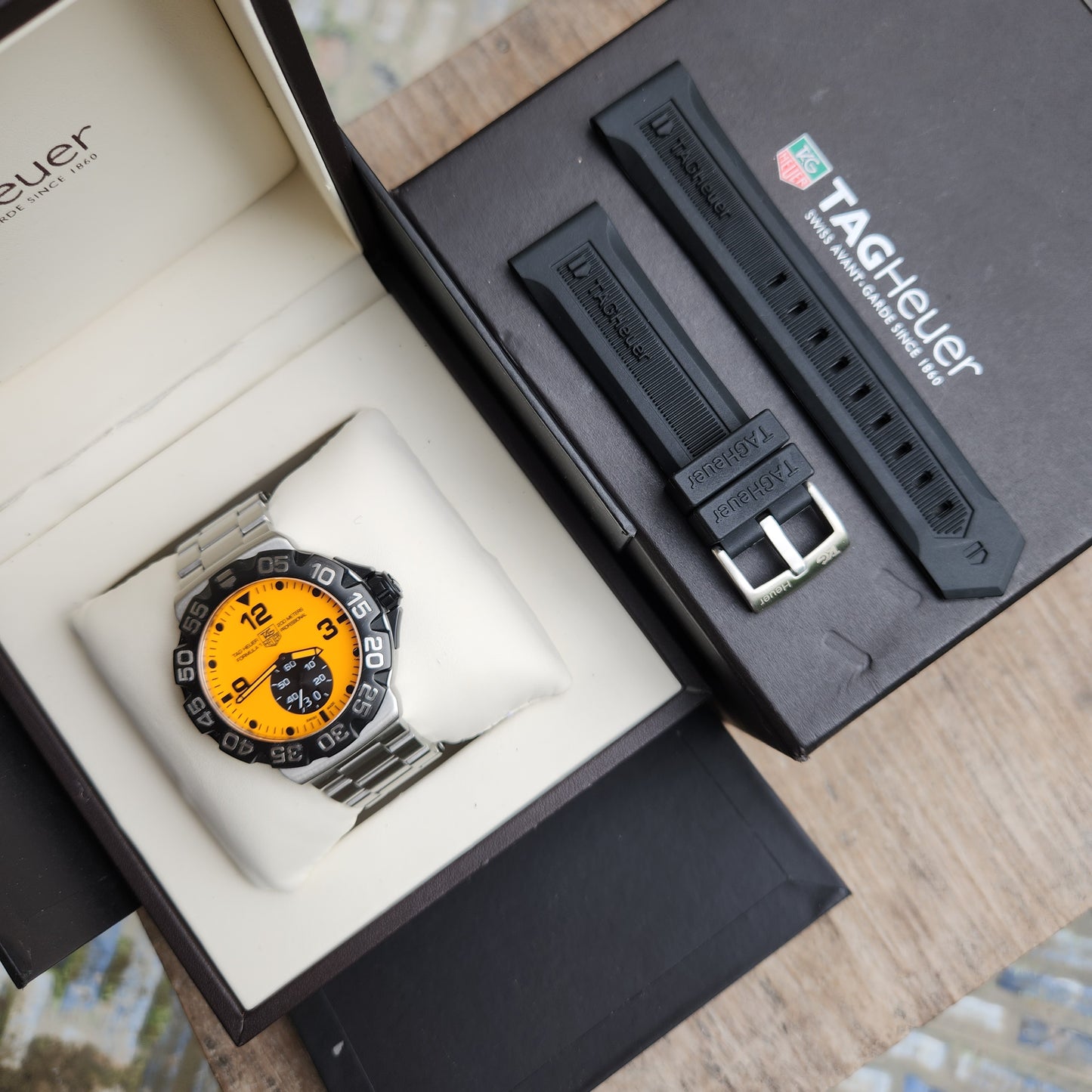 Tag Heuer F1 Grande Date Orange Full Lume Dial 44mm