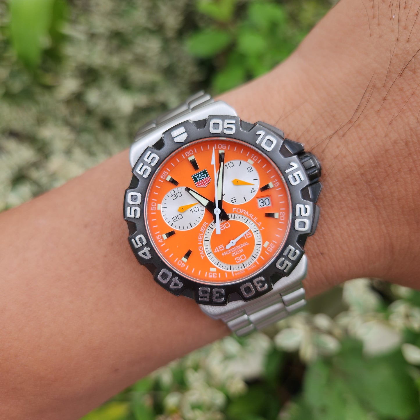 Tag Heuer F1 Chronograph Alonso 41mm Orange Dial