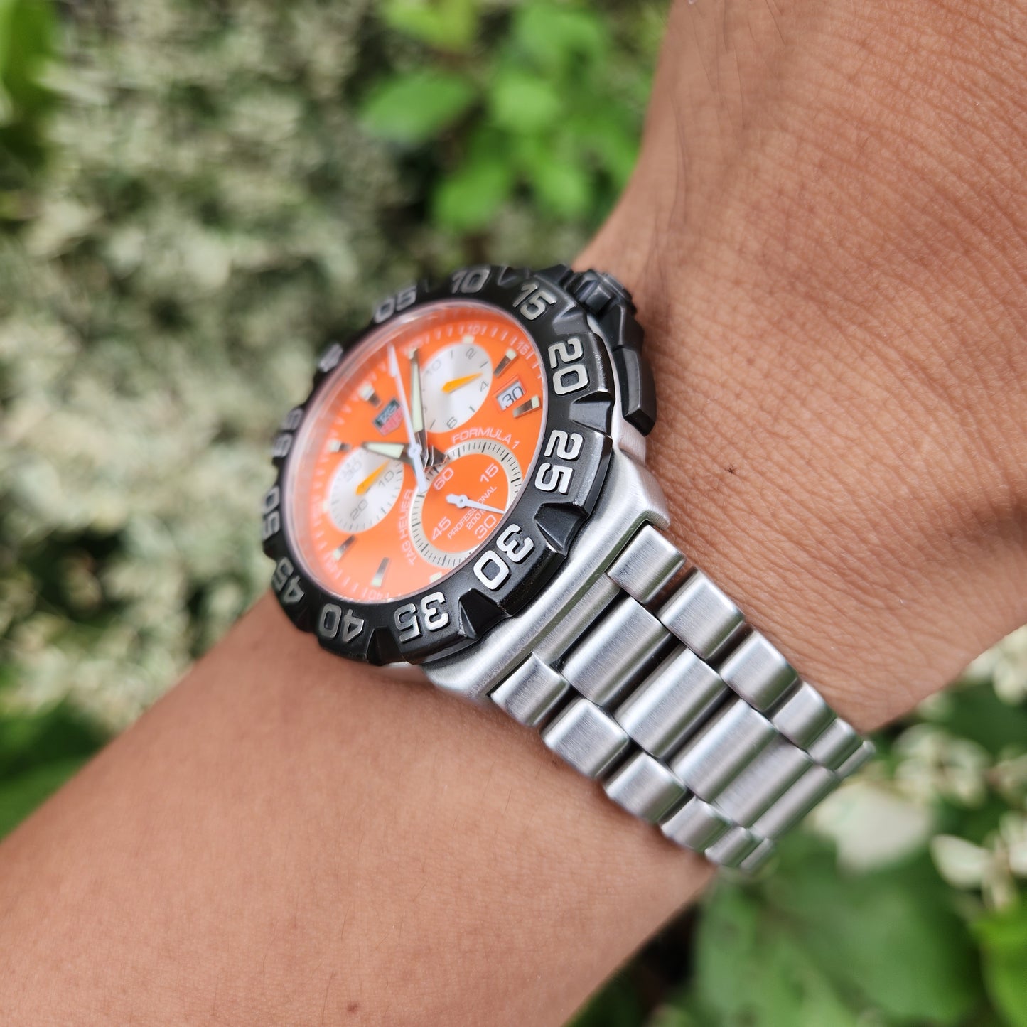 Tag Heuer F1 Chronograph Alonso 41mm Orange Dial