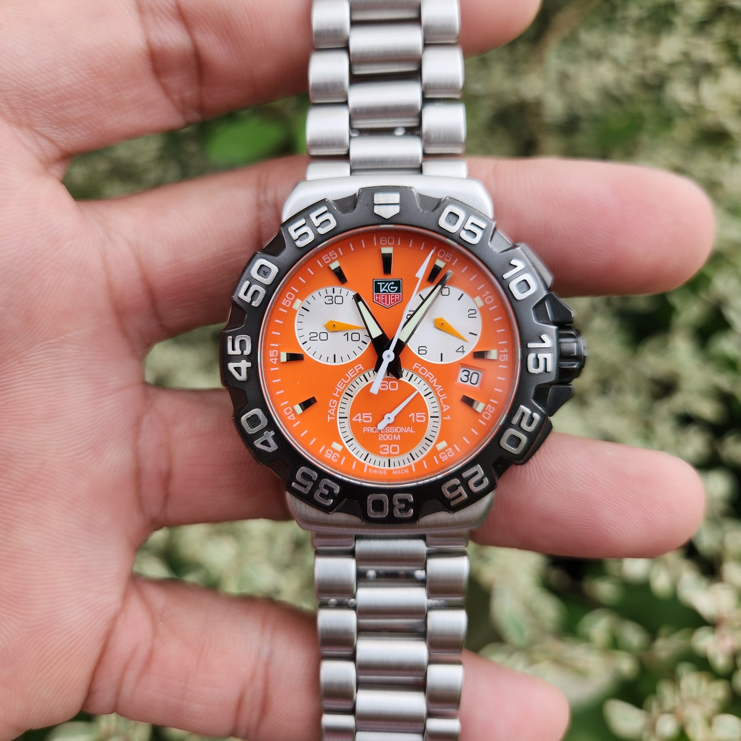 Tag Heuer F1 Chronograph Alonso 41mm Orange Dial