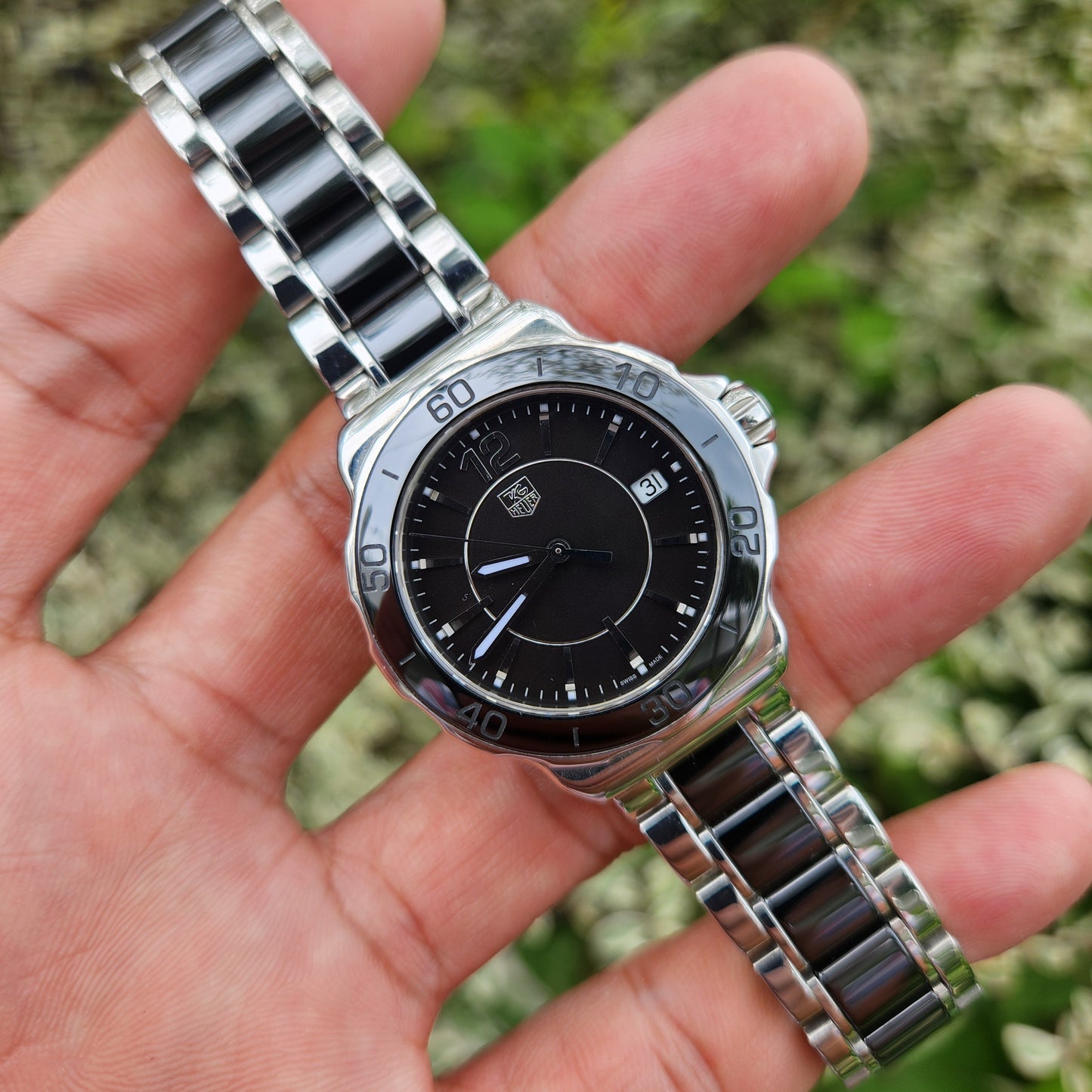 Tag Heuer Ladies Formula 1 Midsize Ceramic Bezel and Bracelet 37mm - Black Dial