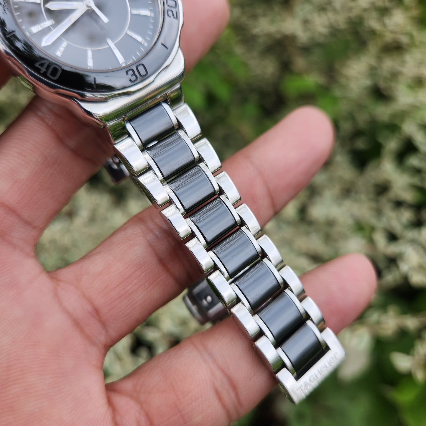 Tag Heuer Ladies Formula 1 Midsize Ceramic Bezel and Bracelet 37mm - Black Dial