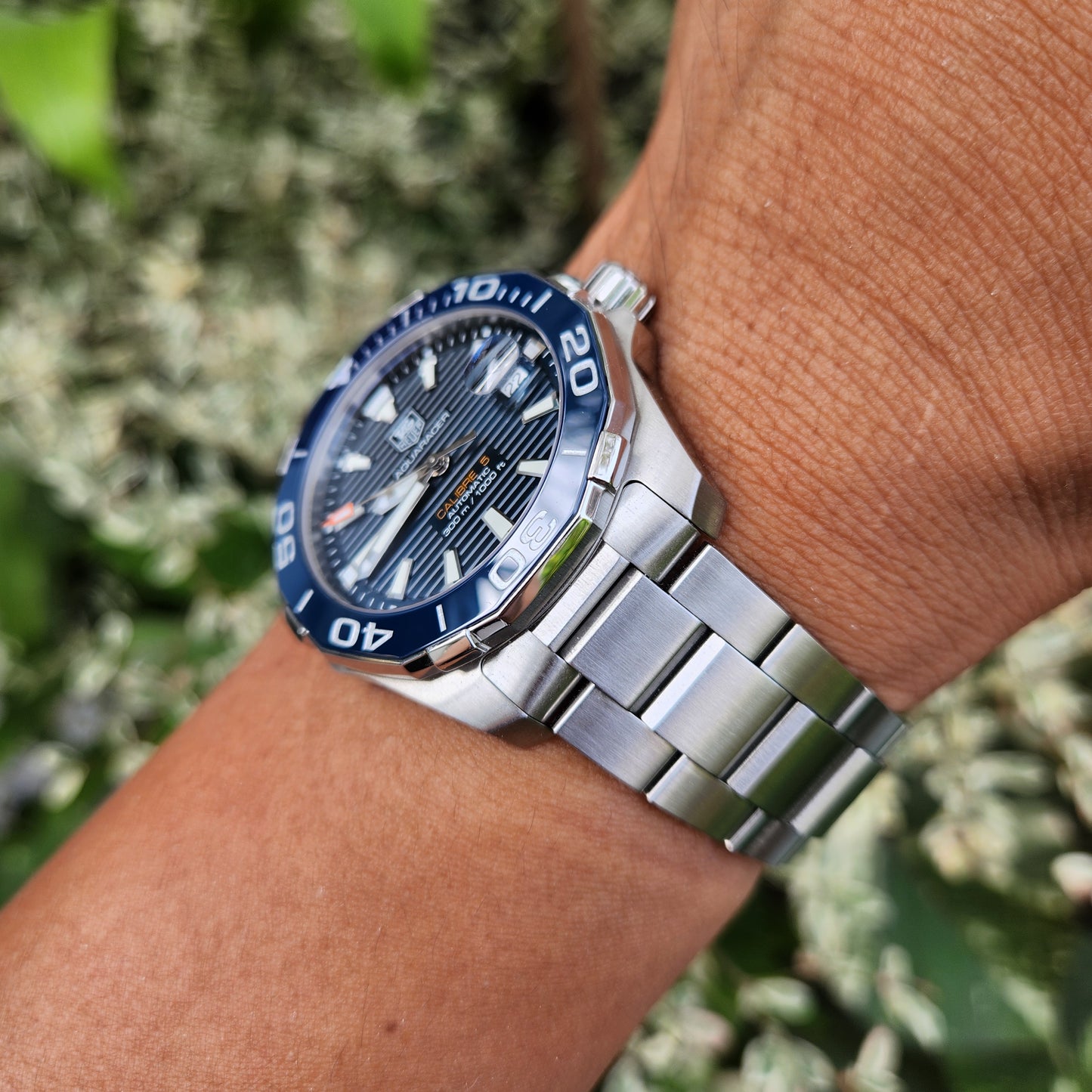 Tag Heuer Aquaracer Calibre 5 Ceramic Bezel Blue Dial 41mm - Complete Set