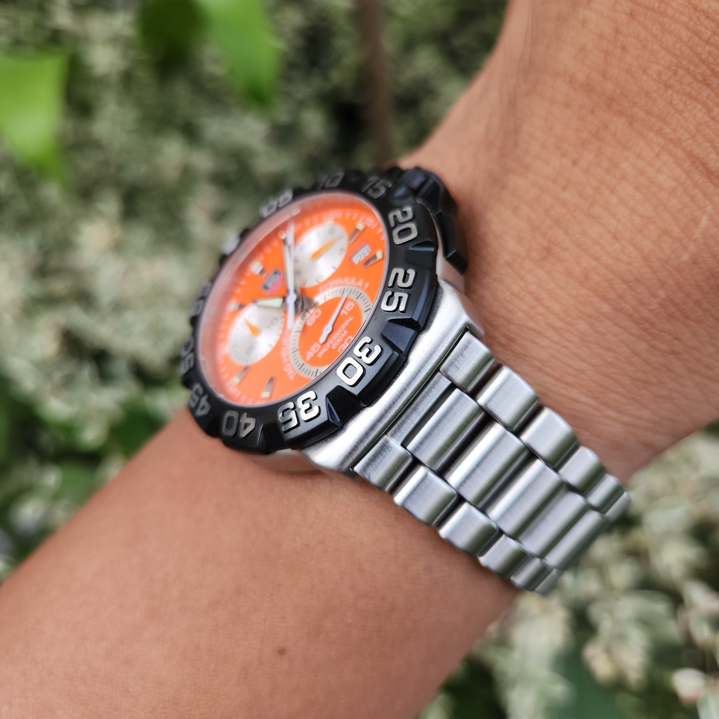 Tag Heuer F1 Chronograph Alonso 41mm Orange Dial - Complete Set