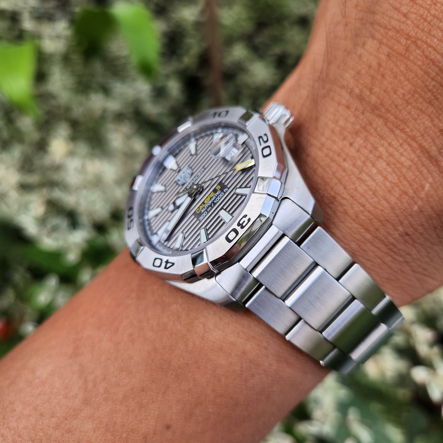Tag Heuer Aquaracer Calibre 5 Lacquered Grey Dial 41mm - Complete Set