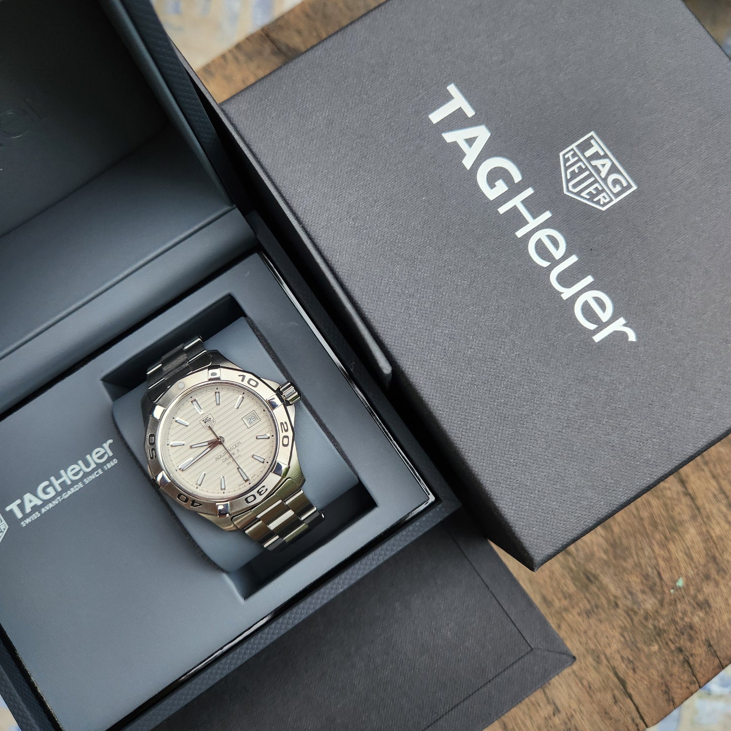 Tag Heuer Aquaracer Calibre 5 White/Silver Dial 41mm