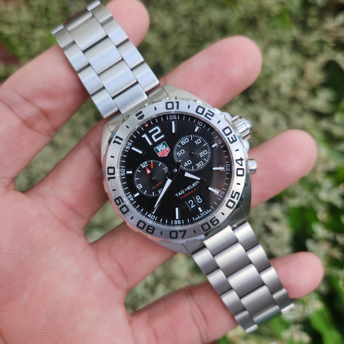 Tag Heuer F1 Date Alarm Black Dial 41mm