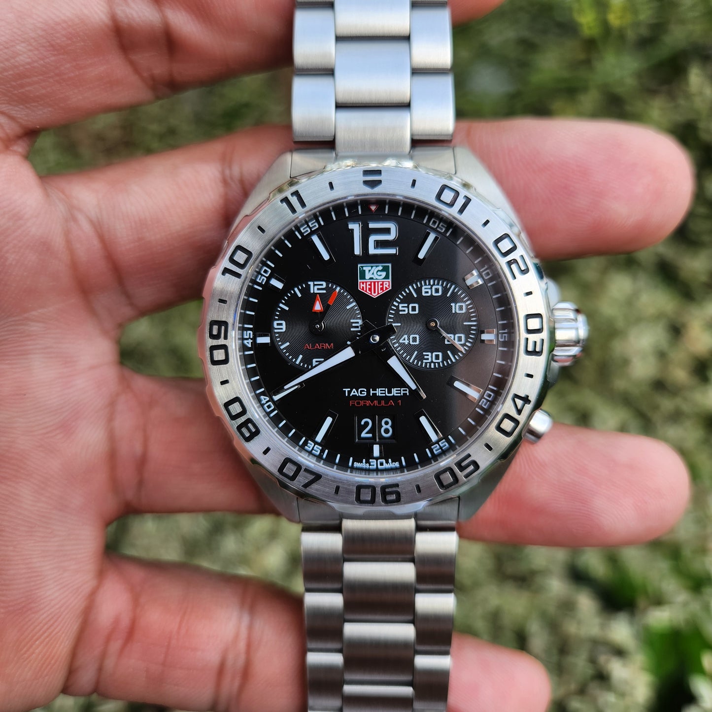 Tag Heuer F1 Date Alarm Black Dial 41mm