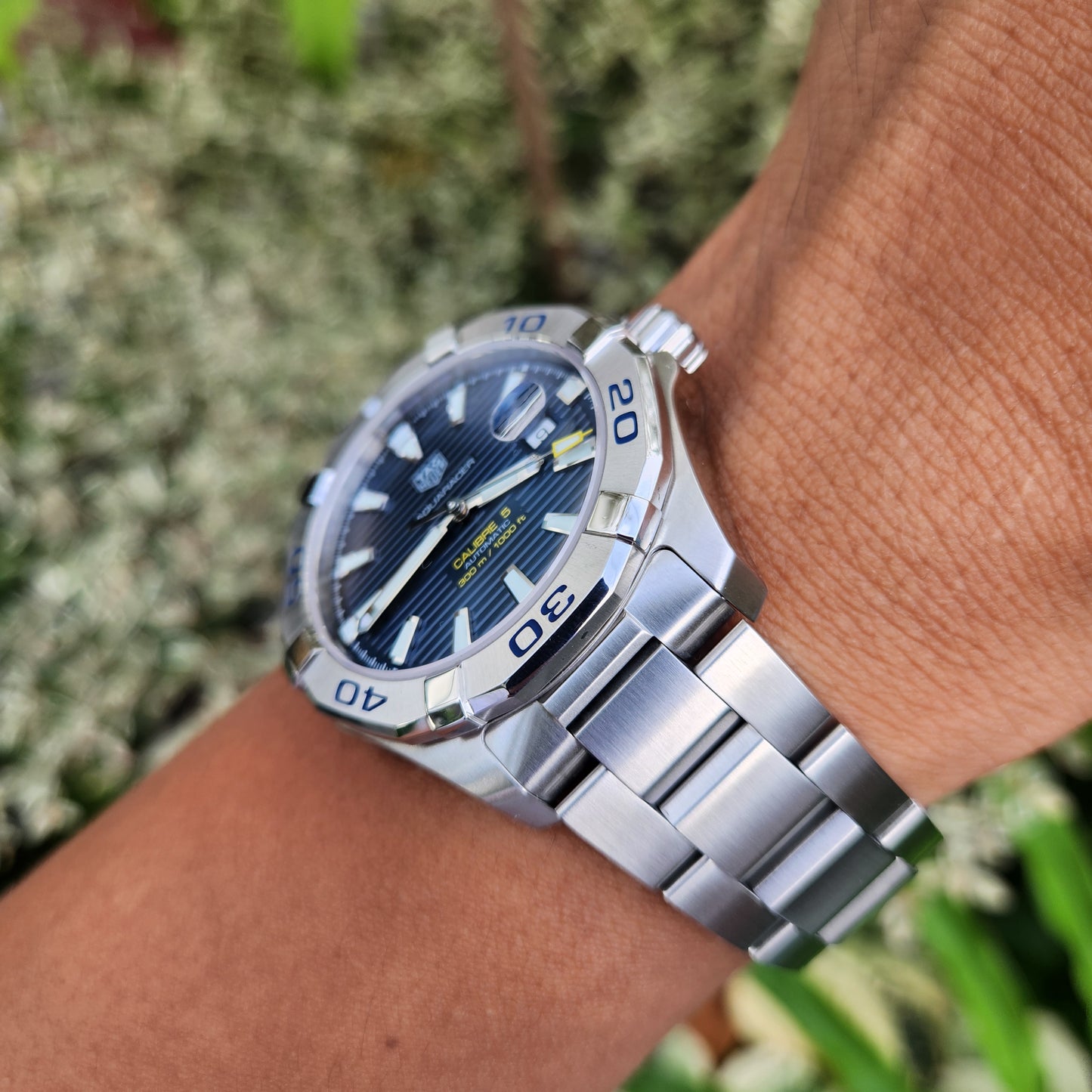 Tag Heuer Aquaracer Calibre 5 Blue Dial 43mm - Complete Set
