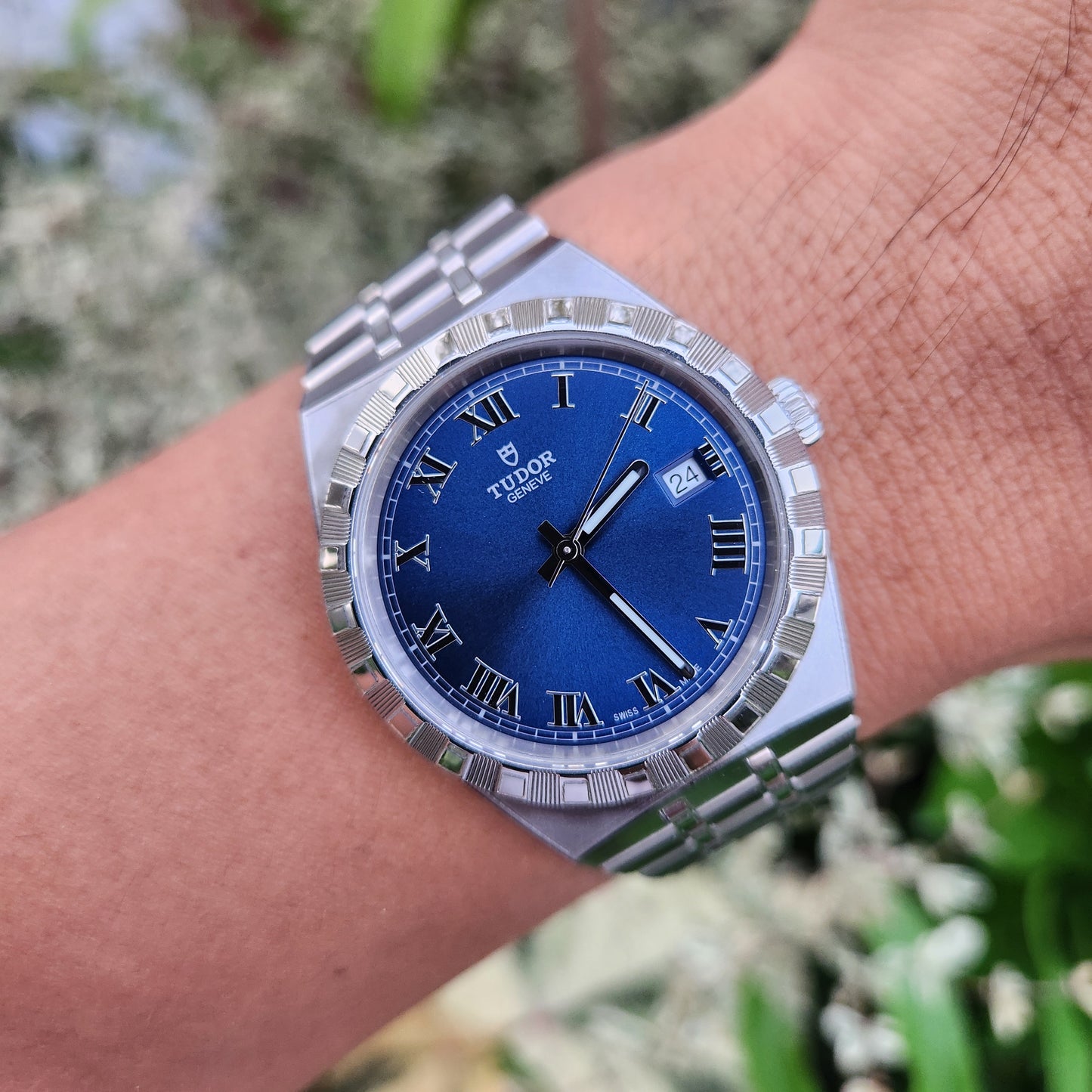 Tudor Royal Chronometer 38mm Sunray Blue Dial - Complete Set