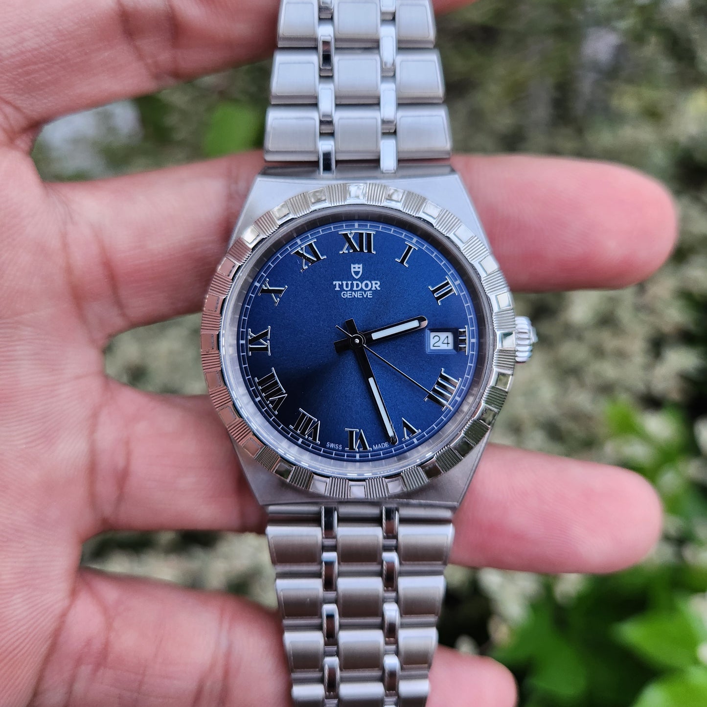 Tudor Royal Chronometer 38mm Sunray Blue Dial - Complete Set